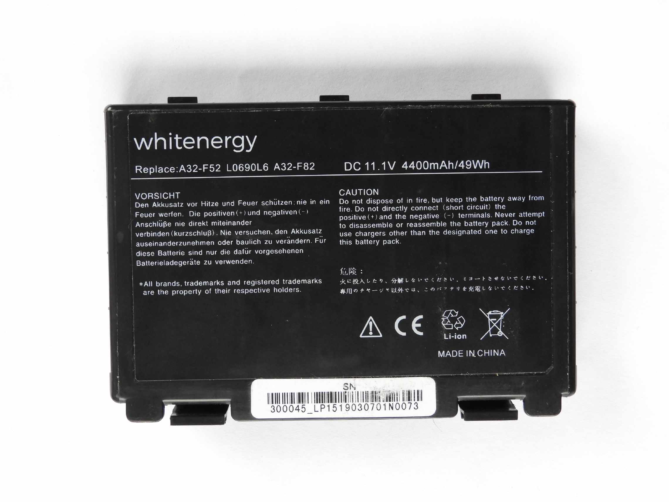 93% Baterie Asus K70A K70AB K70AC K70AD K70I K70IC 