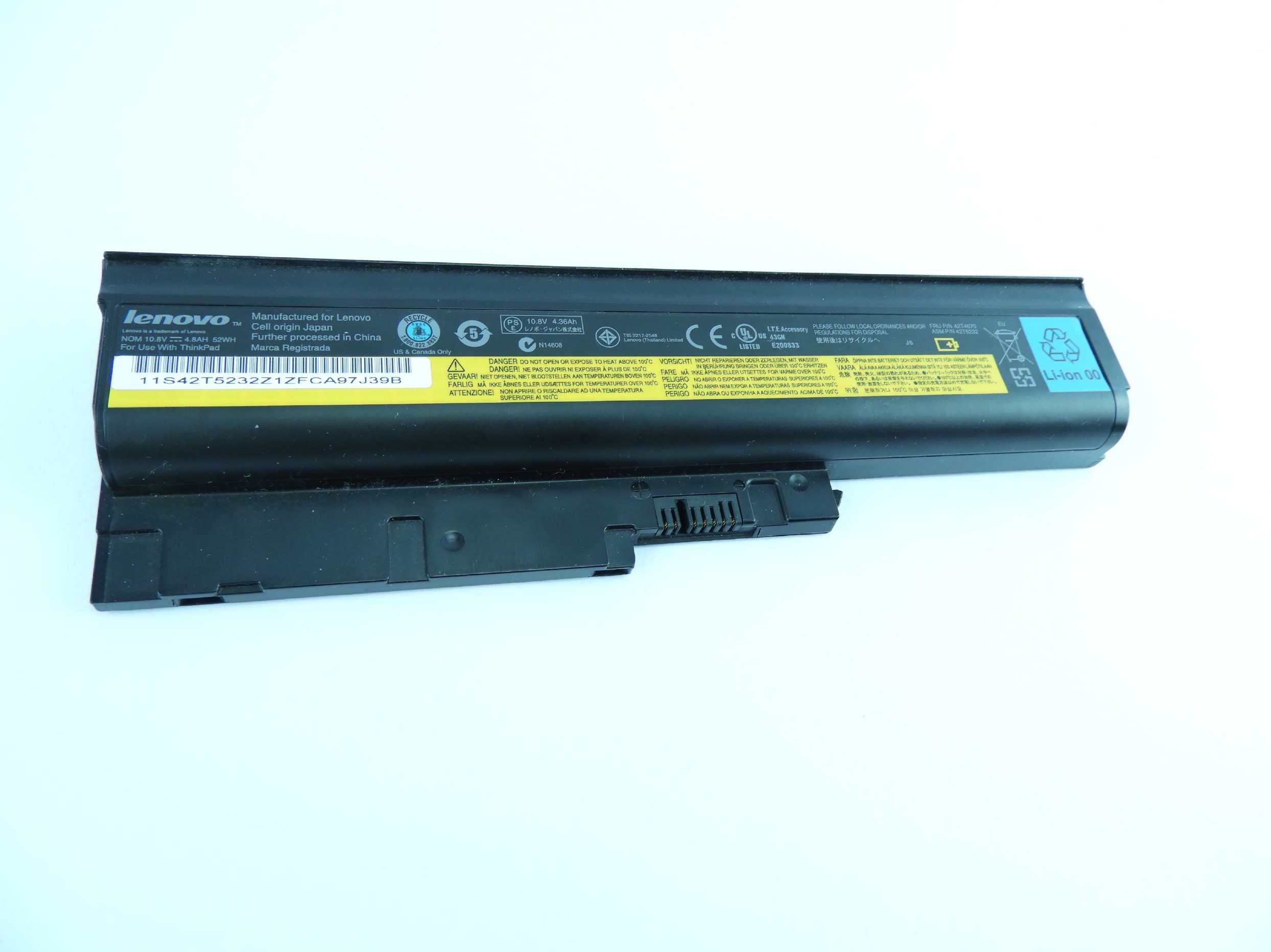 80% Baterie Lenovo ThinkPad R61i, T60, T61, T61p
