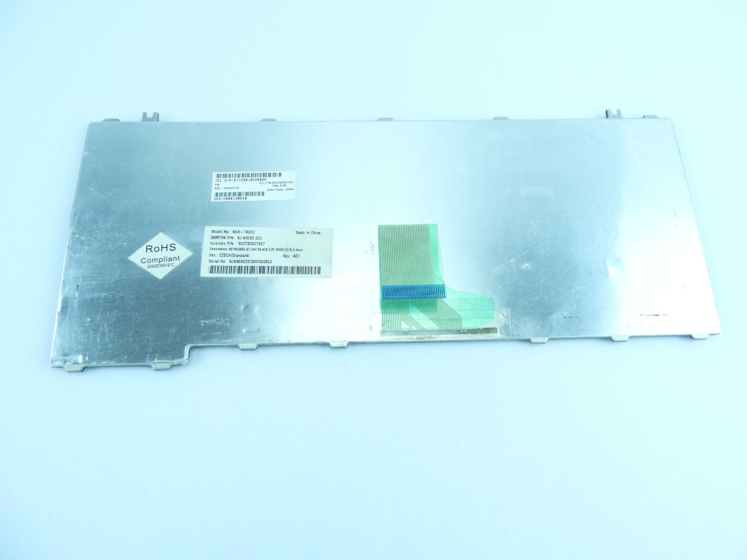 Cz Česká Klávesnice Toshiba Satellite A300 A305 A305D A350