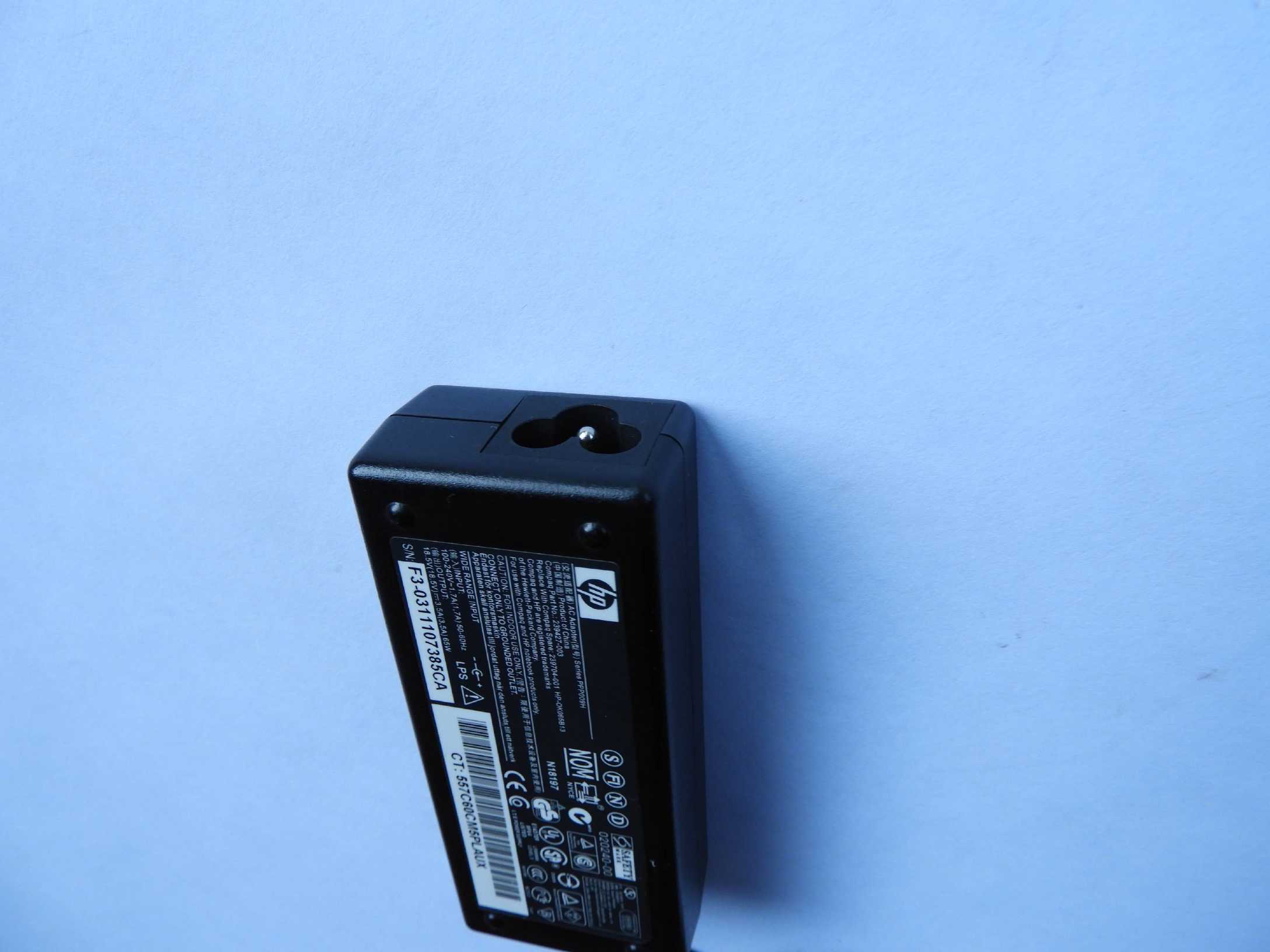 65W Napájecí adaptér Zdroj HP 380467-001 381090-001