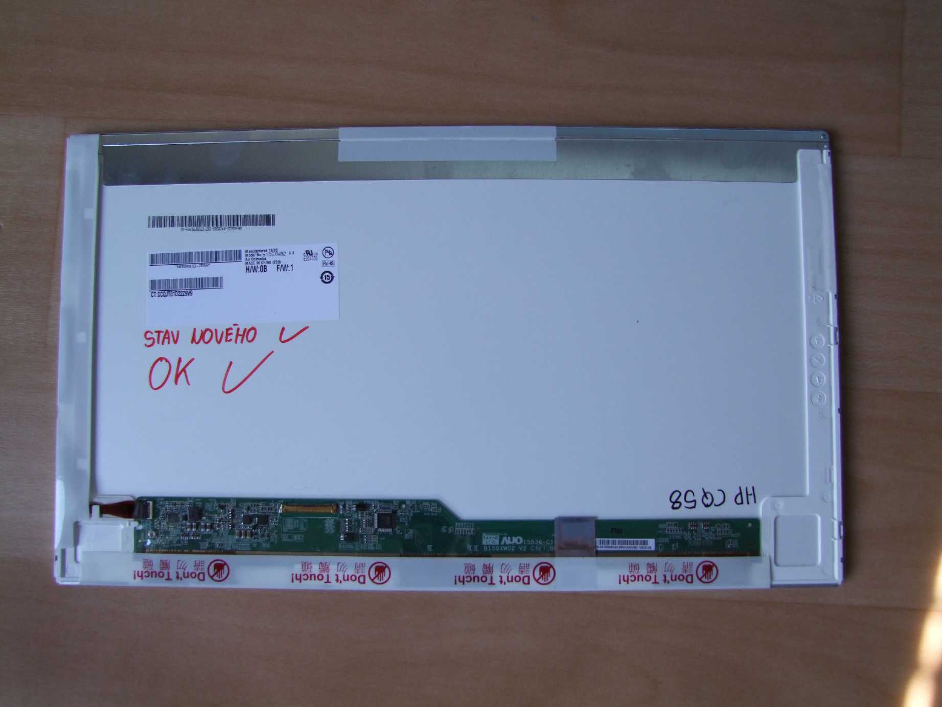 15.6" LCD Panel Displej 40pin LED Innolux BT156GW01 V.6