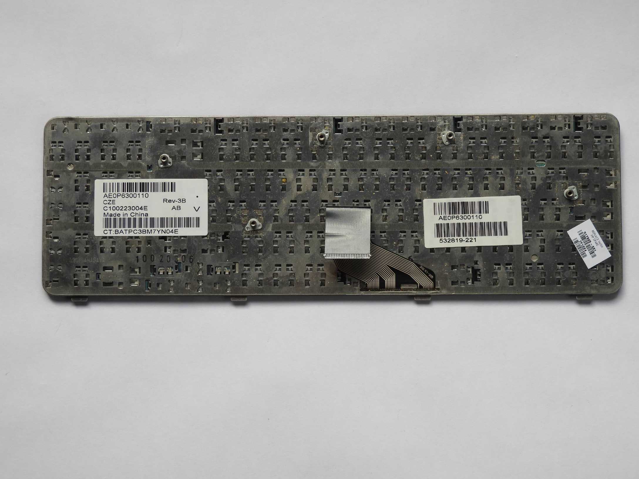 CZ Klávesnice HP Compaq Presario CQ61-100 CQ61-200 CQ61-300