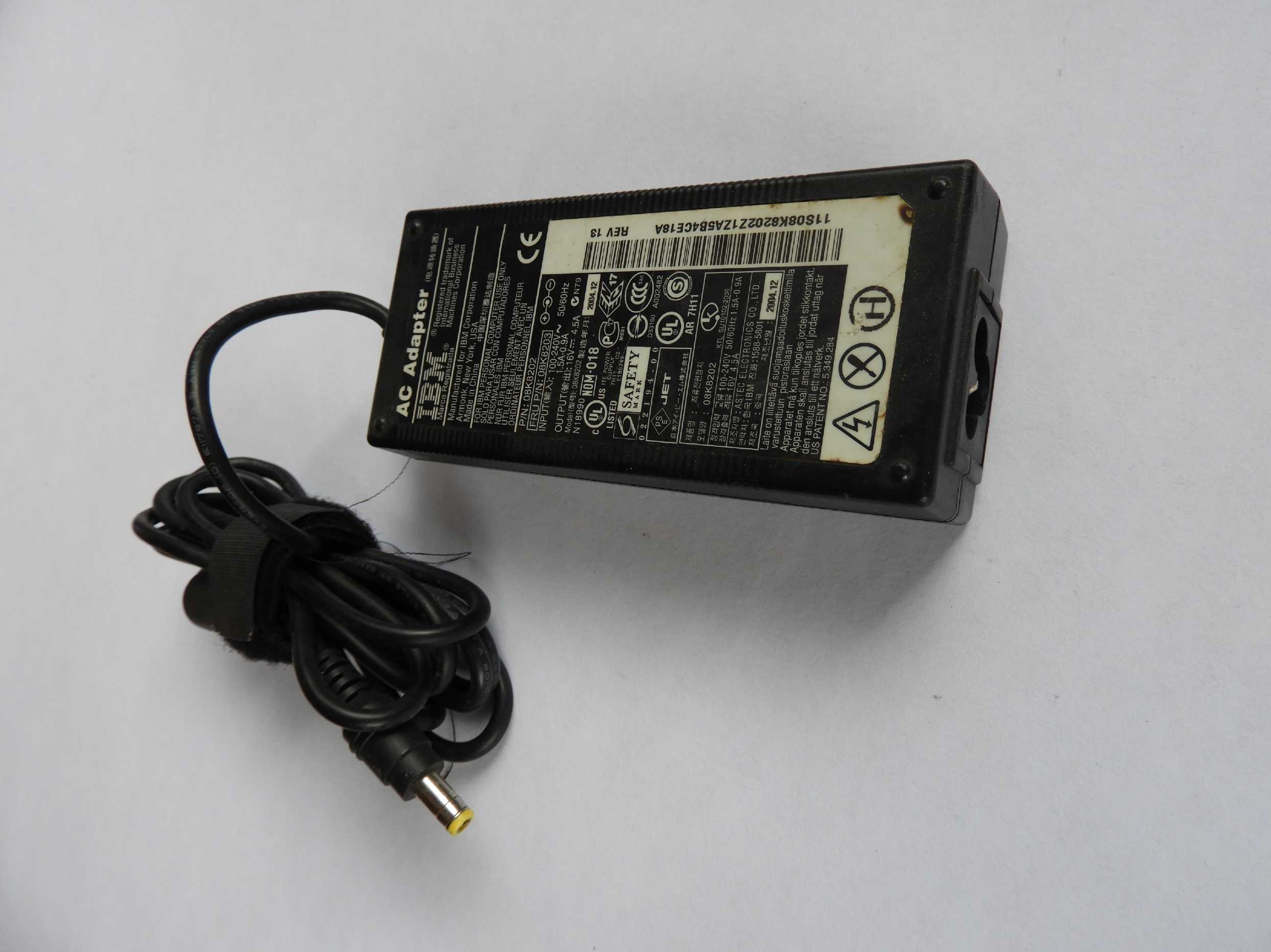 65W Napájecí adaptér Zdroj IBM Lenovo 08K8202, 08K8203