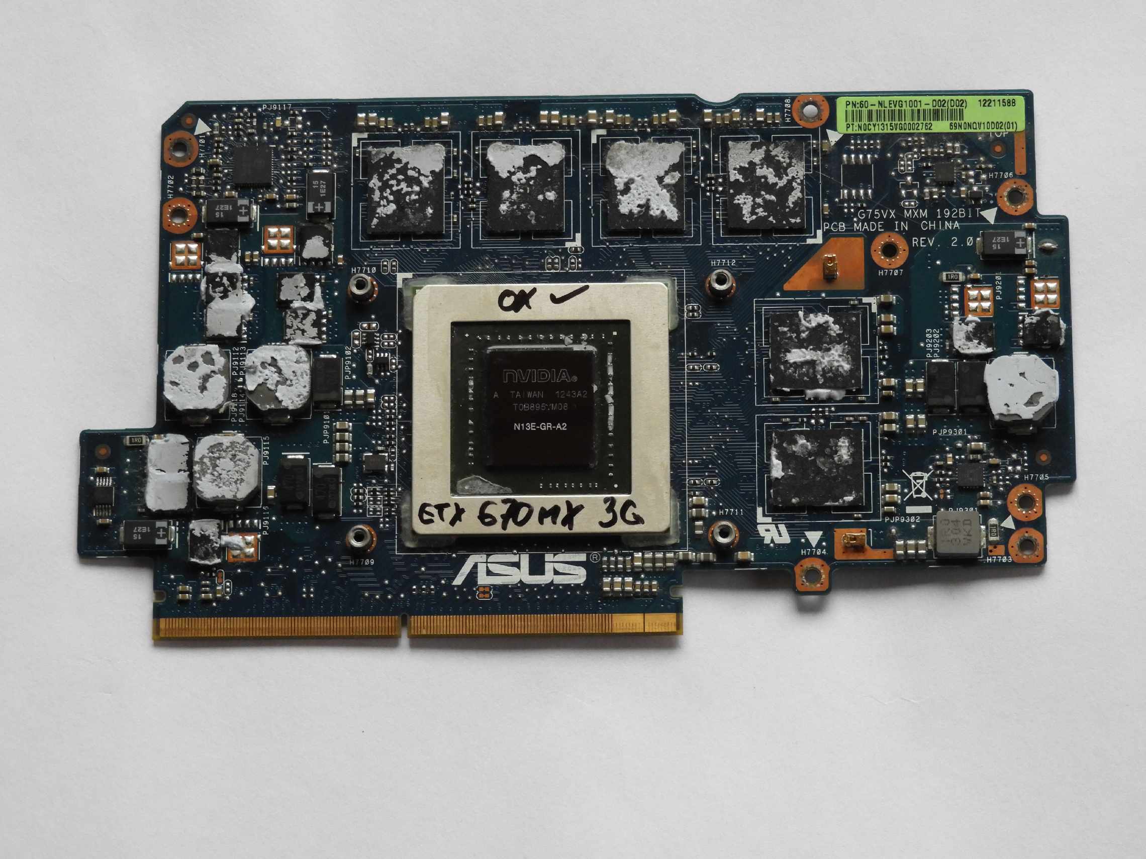 vga Grafická karta Asus G75 G75V G75VX