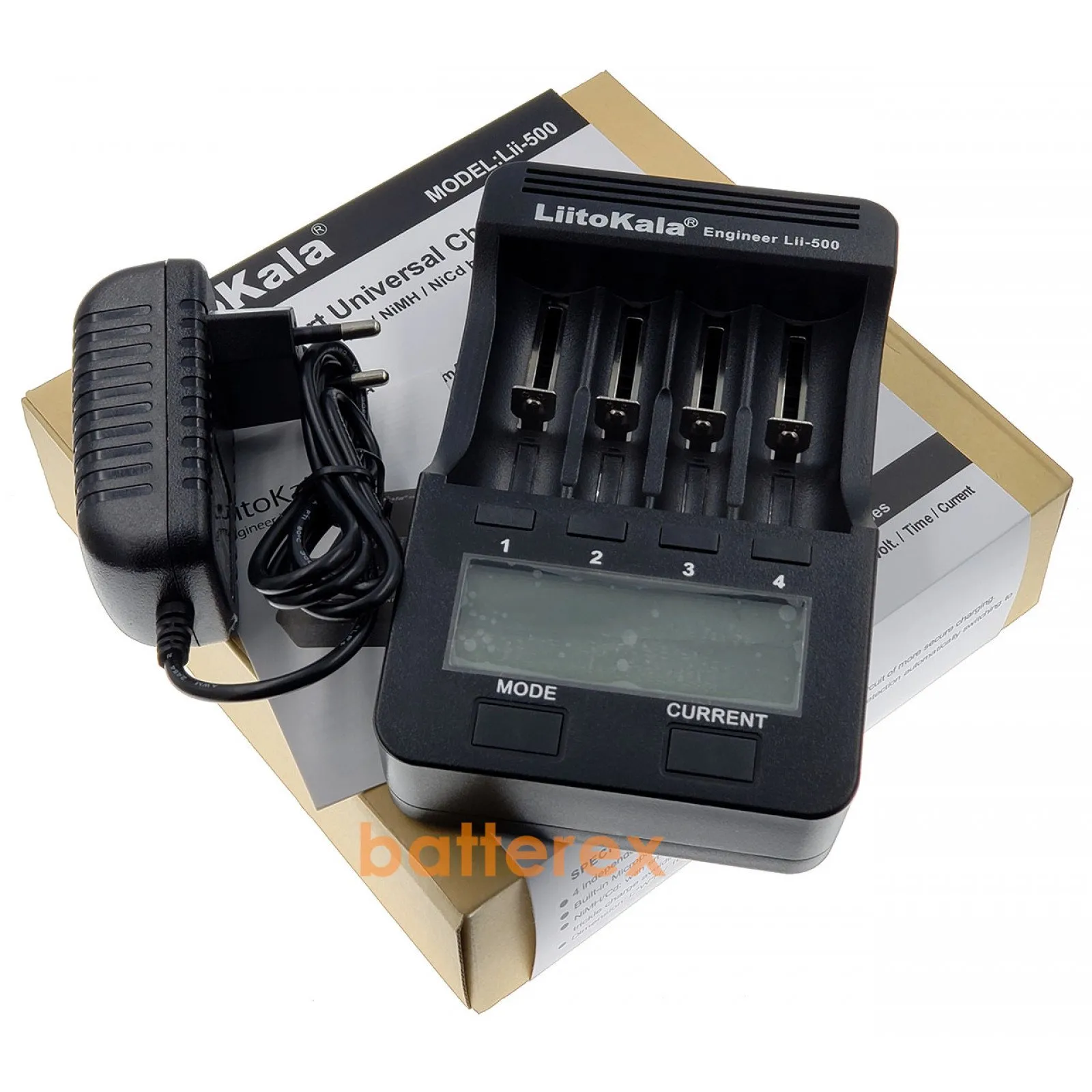 Nabíječka LiitoKala Lii-500, 1-4x pro Li-Ion, Li-pol, Ni-MH, Ni-Cd