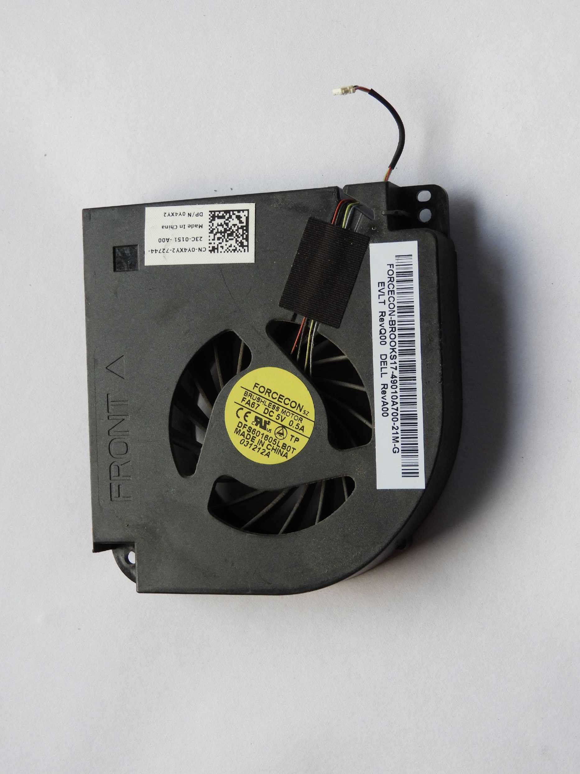 Ventilátor Fan Dell Precision M6400 M6500 M6600