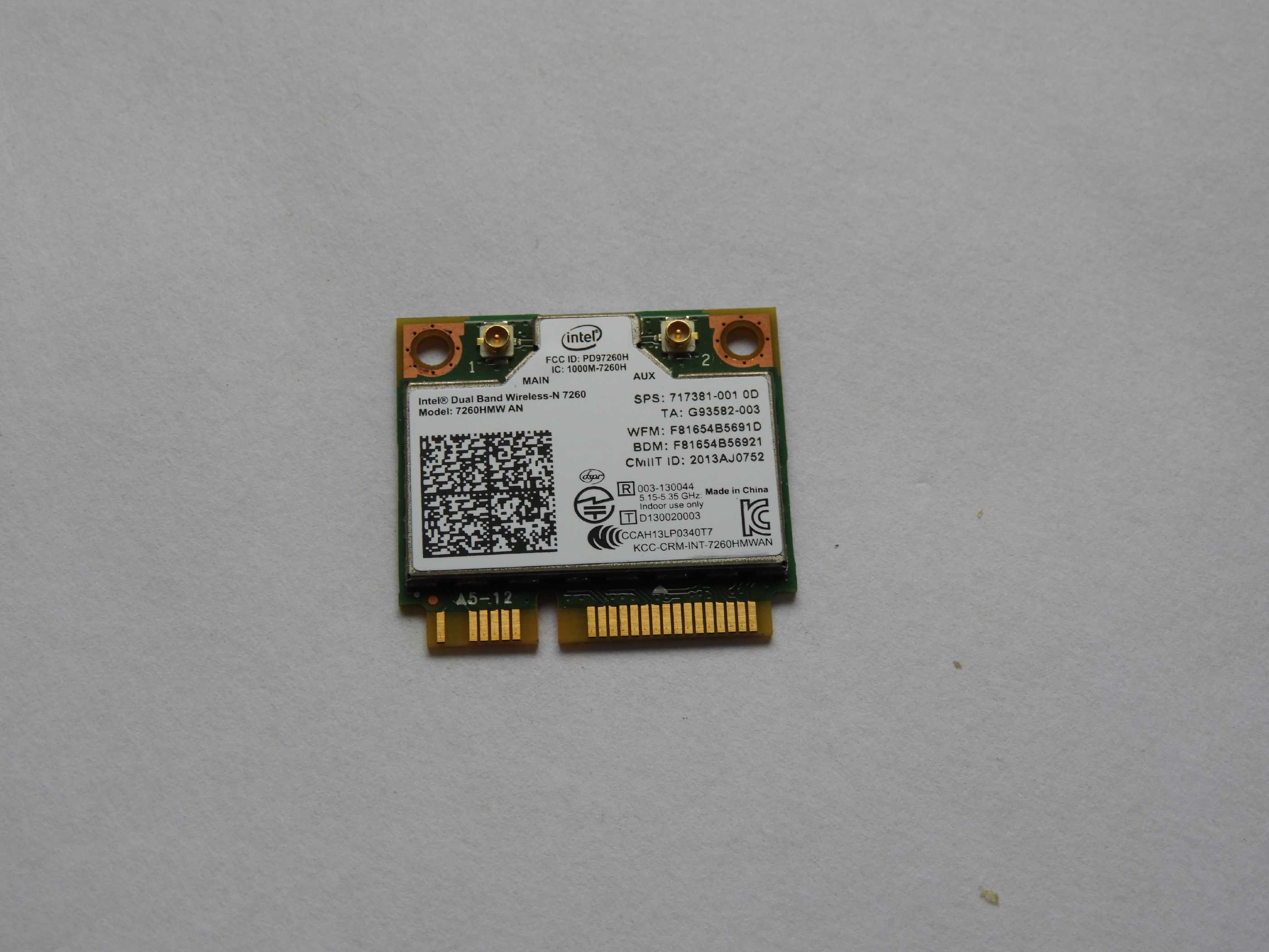 Wifi karta síť HP ZBook 15 G1 G2 717381-001 Intel 7260HMW AN