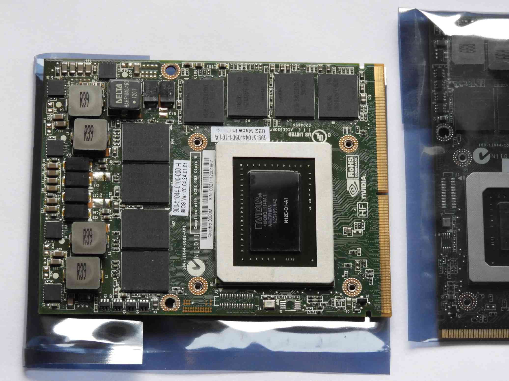 Grafická karta VGA Nvidia Geforce Quadro 3000M 2GB MXM B 3.0