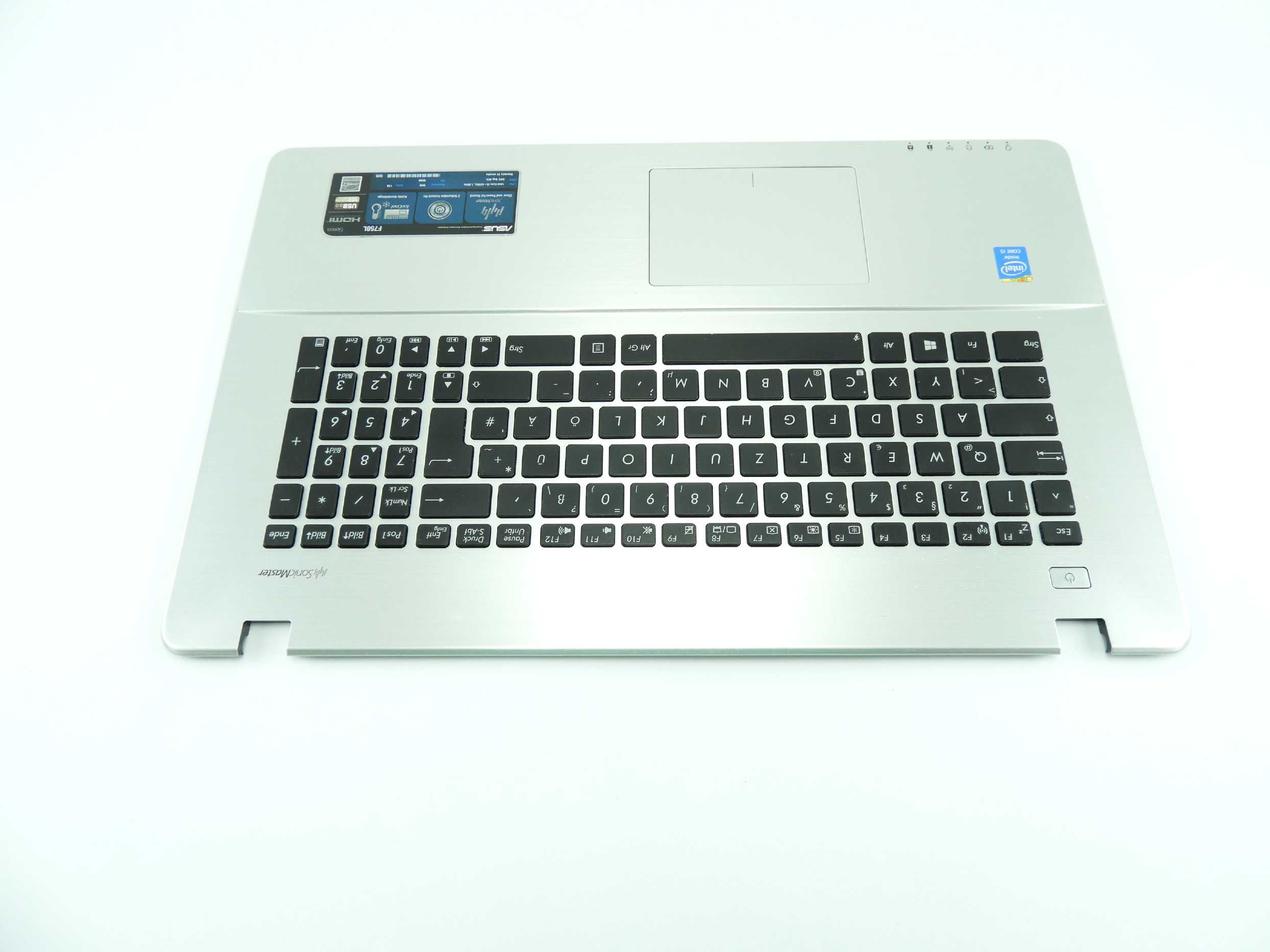Klávesnice palmrest šasi Asus F750L K750L R751L X750L X750LN