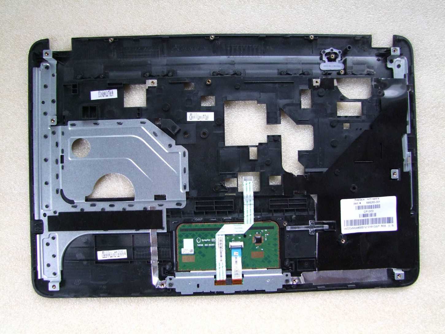 Horní kryt Šasi Palmrest Touchpad HP Compaq Presario CQ58