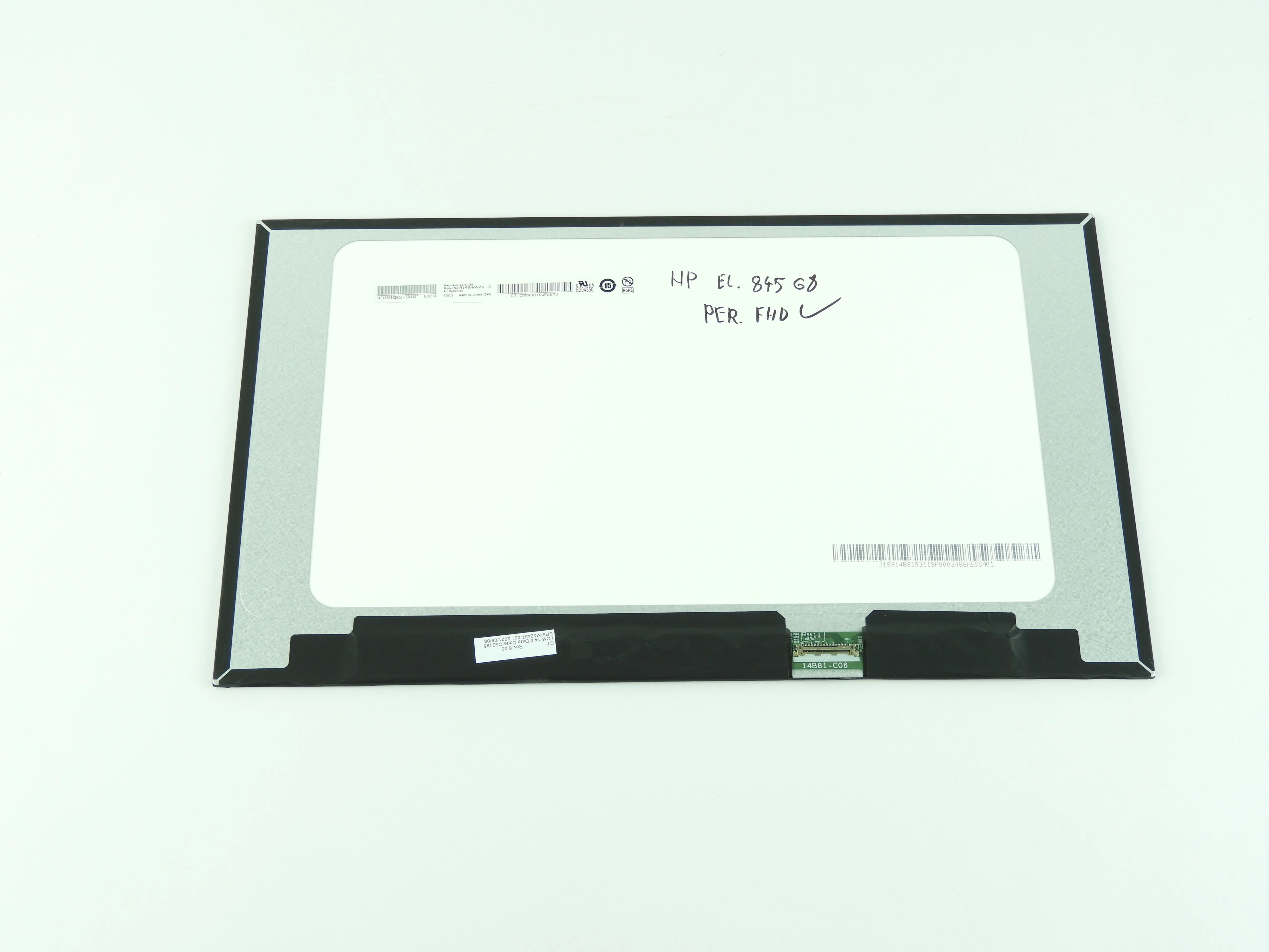 14" Lcd panel displej 1920x1080 WUXGA Full HD LED 30pin Slim Special (eDP) IPS AU Optronics B140HAN04 .D