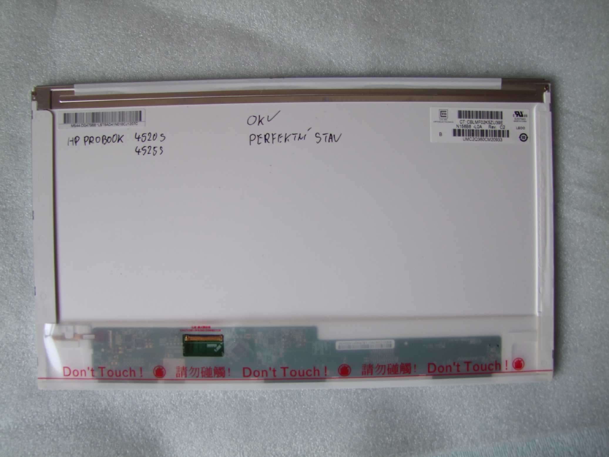 15,6" 15.6" 40PIN LED LCD Panel Displej N156B6-L0A REV. C2