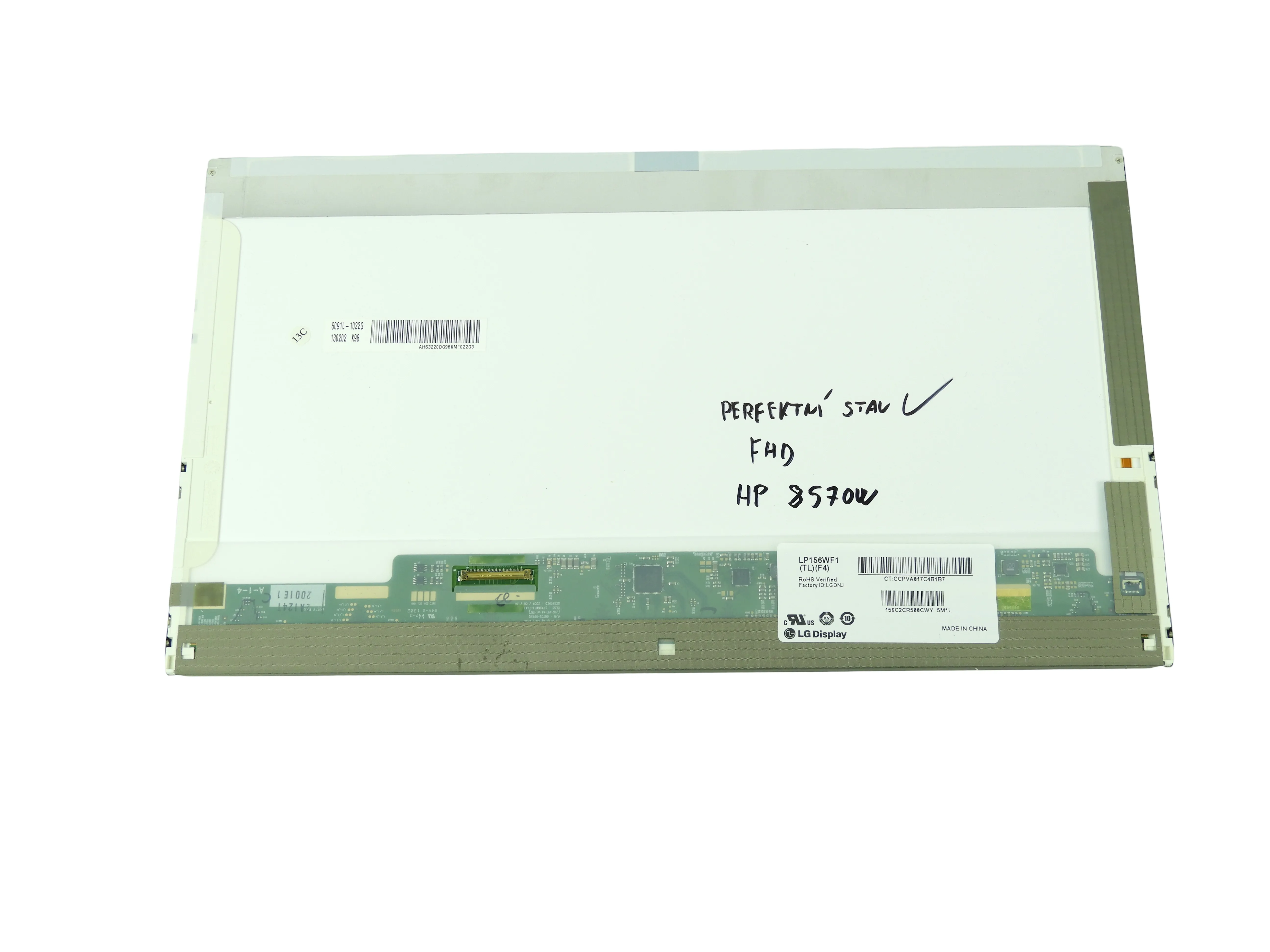 15.6" LCD Panel Displej HP EliteBook 8560P 8560W 8570W