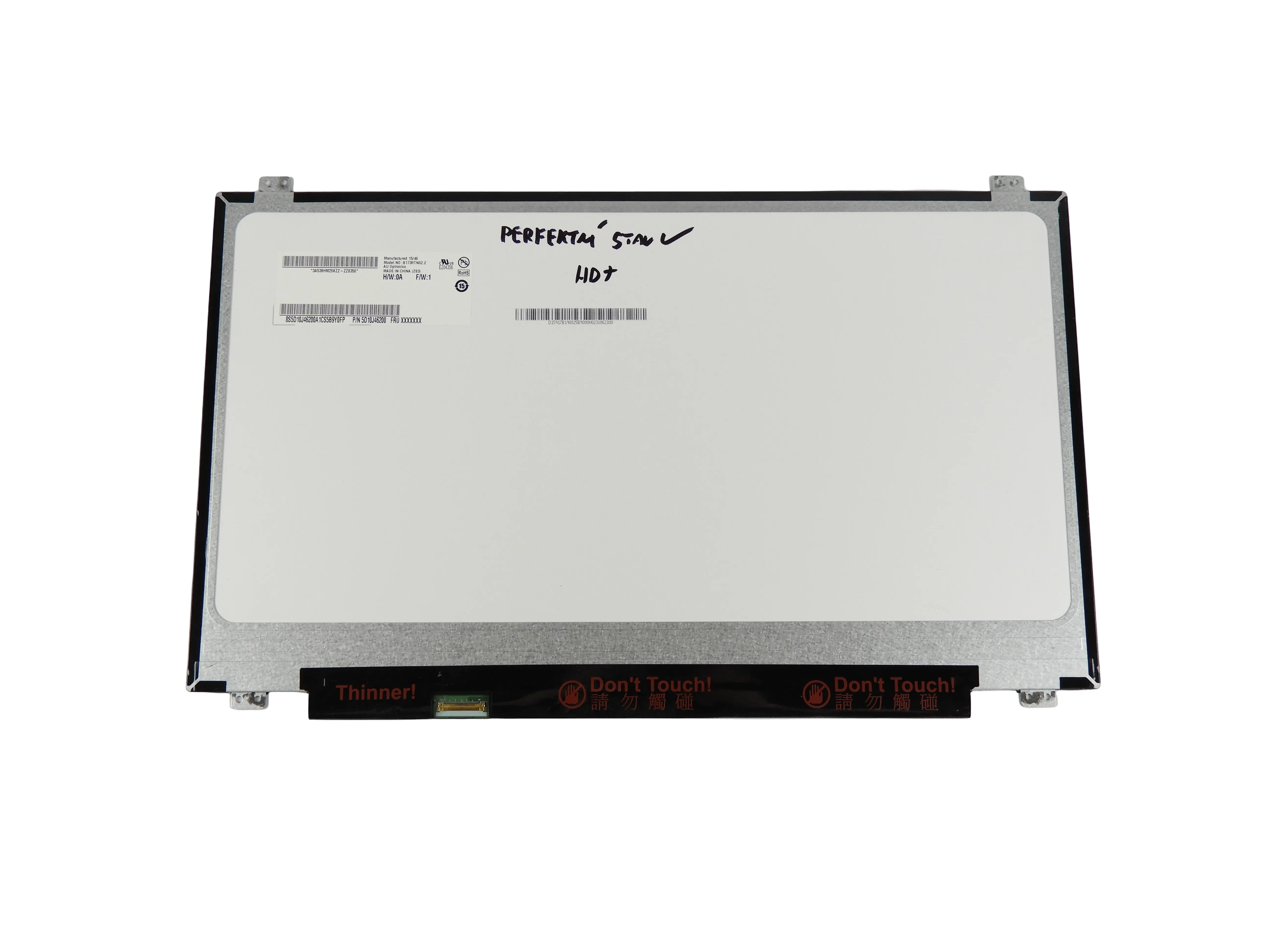 17,3" 1600x900 WXGA++ HD+ LED 30pin eDP lcd Panel Displej B173RTN02.2
