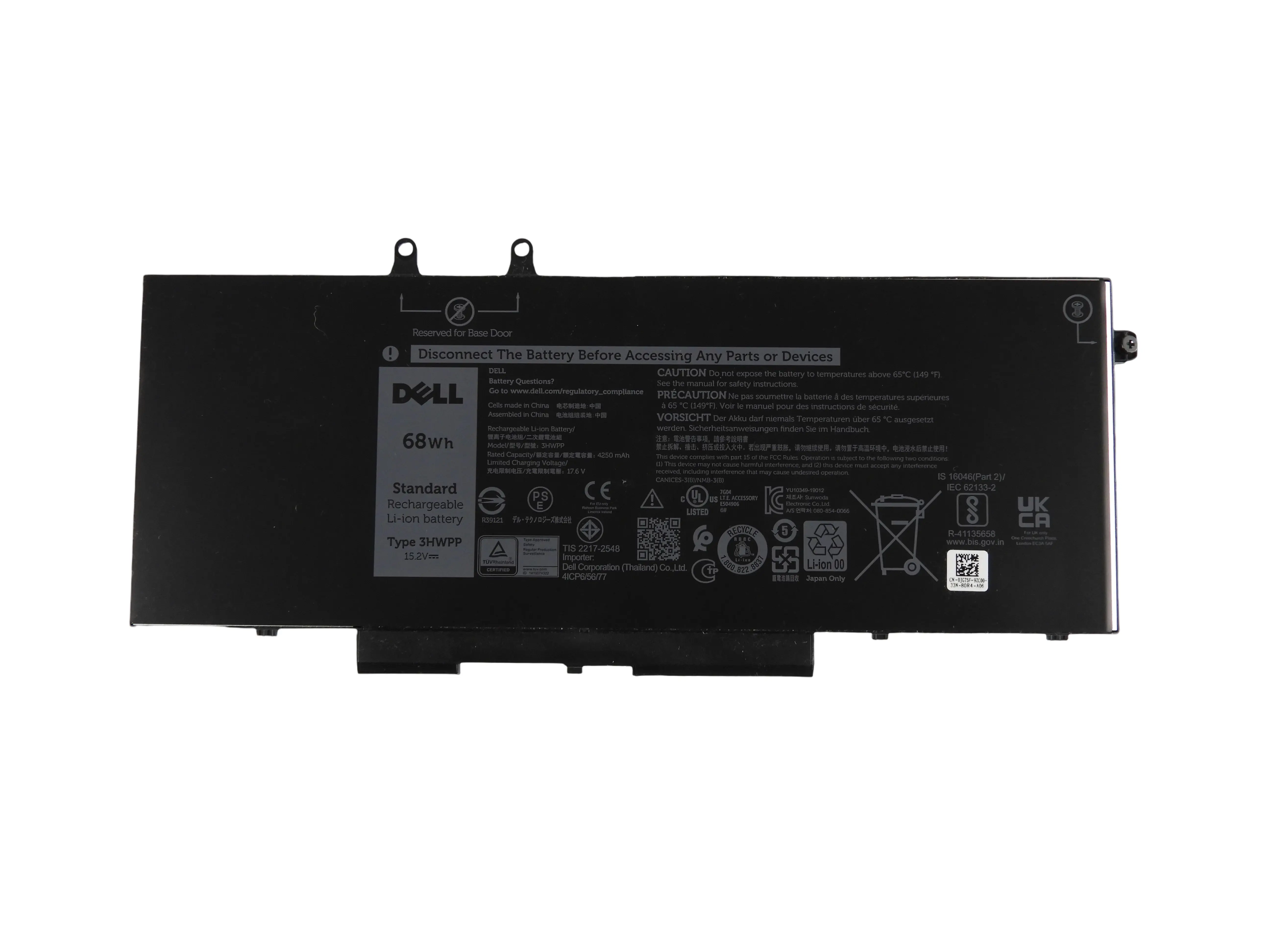 Originální Baterie 15.2v 68Wh Dell Latitude 5495, 5580