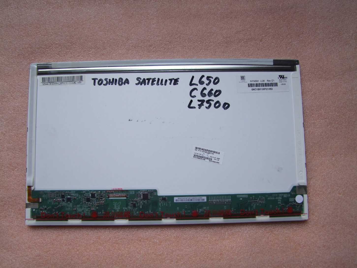 15,6" 15.6 Lcd Panel Displej LED 40pin Toshiba Satellite L650D L650 L655D L655