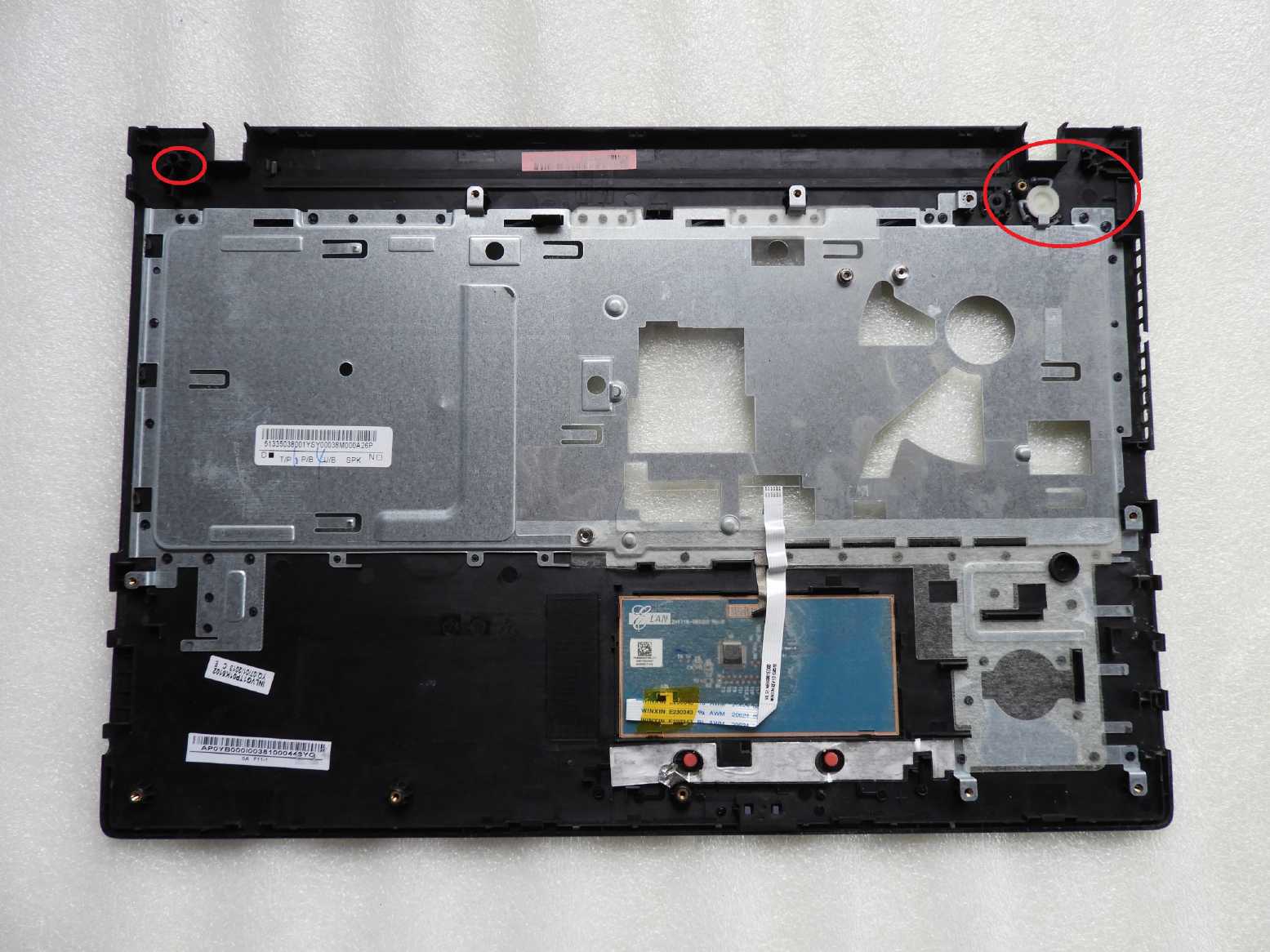 Palmrest Touchpad Horní díl šasi Lenovo Ideapad G500s G505s G510s