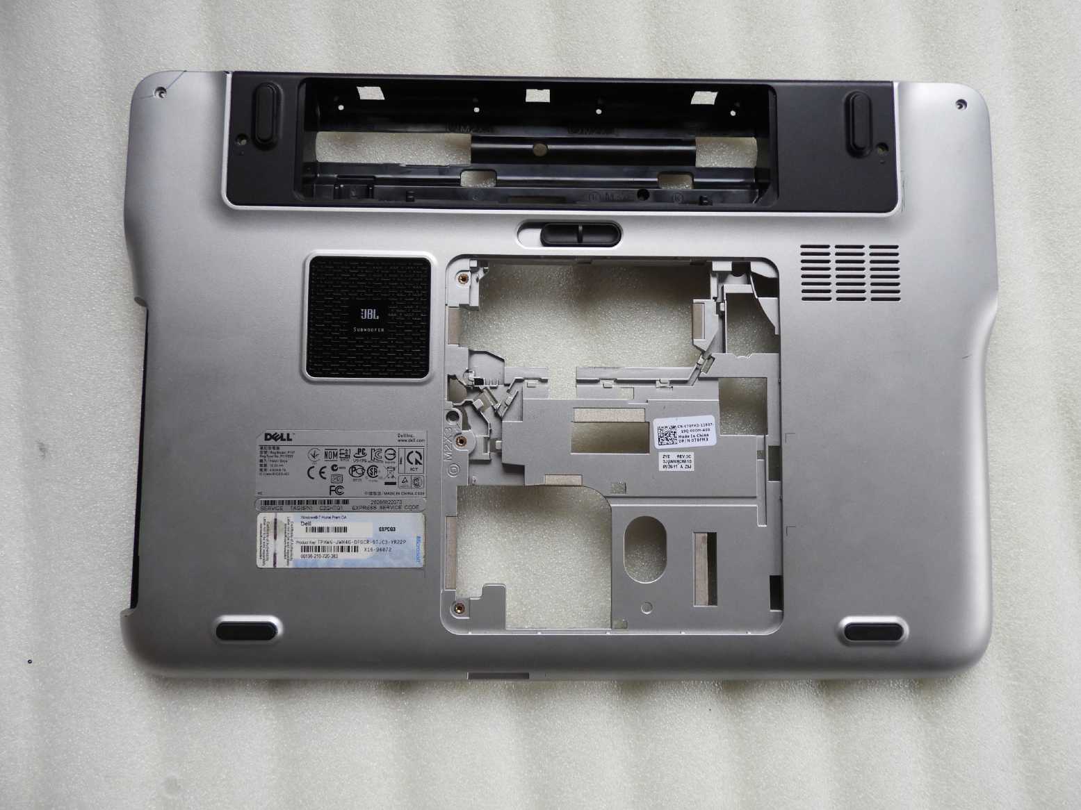 Spodní kryt šasi Dell XPS 15 L501X L502X P11F003 70FM3
