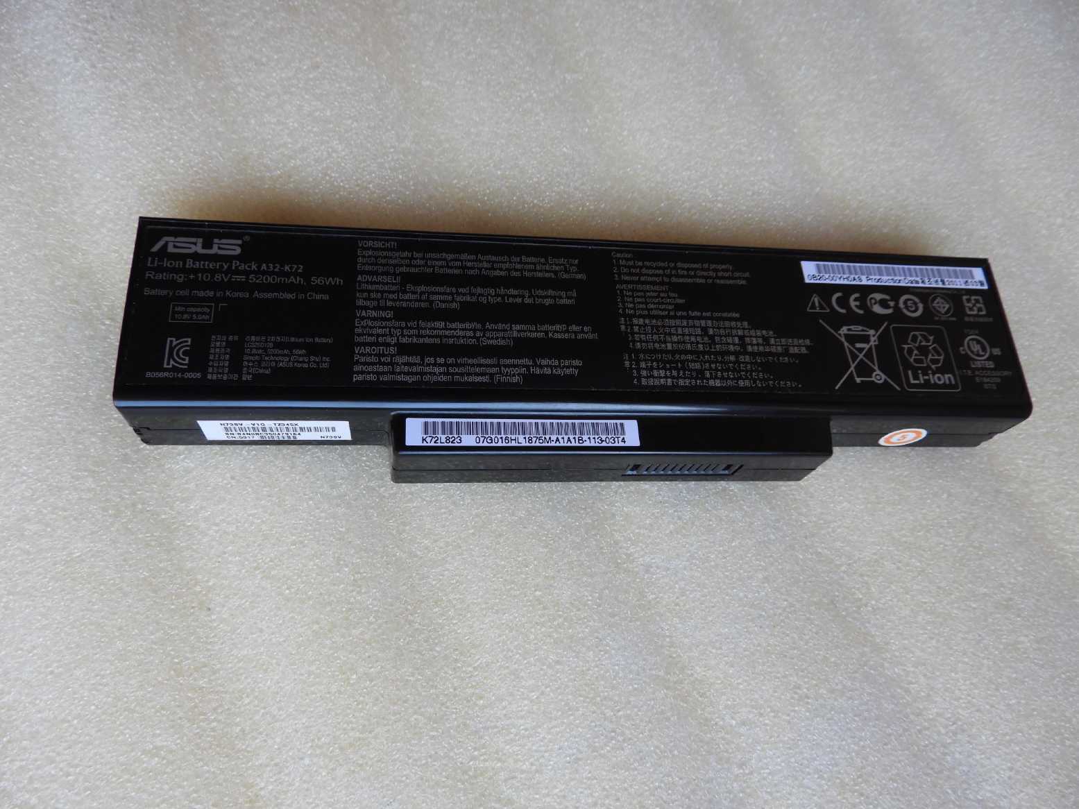 77% Baterie Asus A72 A72D K72 K72D K73 K73J N17 N71J N73 N73J N73S X77 X77J