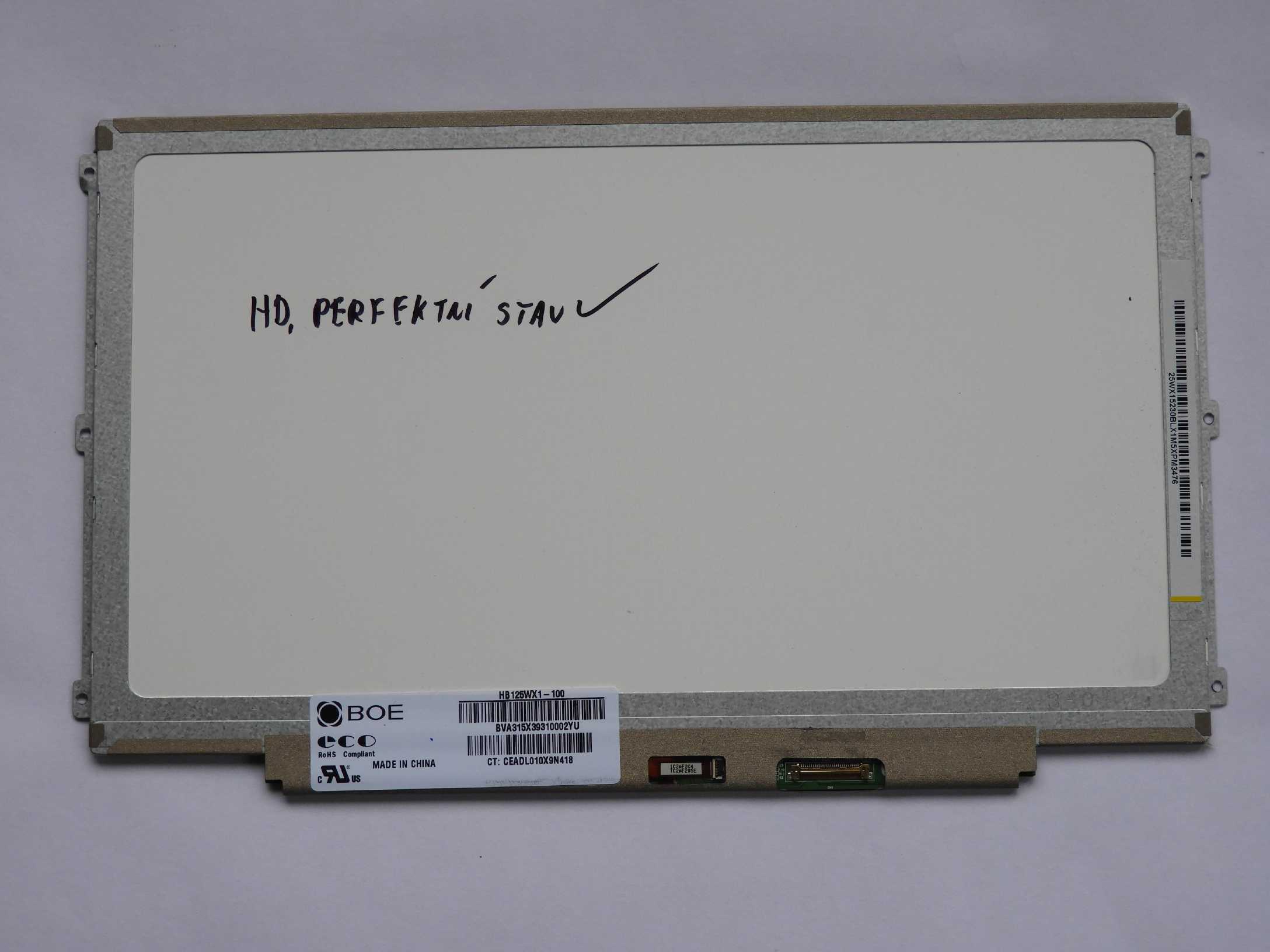 12.5" LCD Panel Displej 1366x768 30pin eDP slim