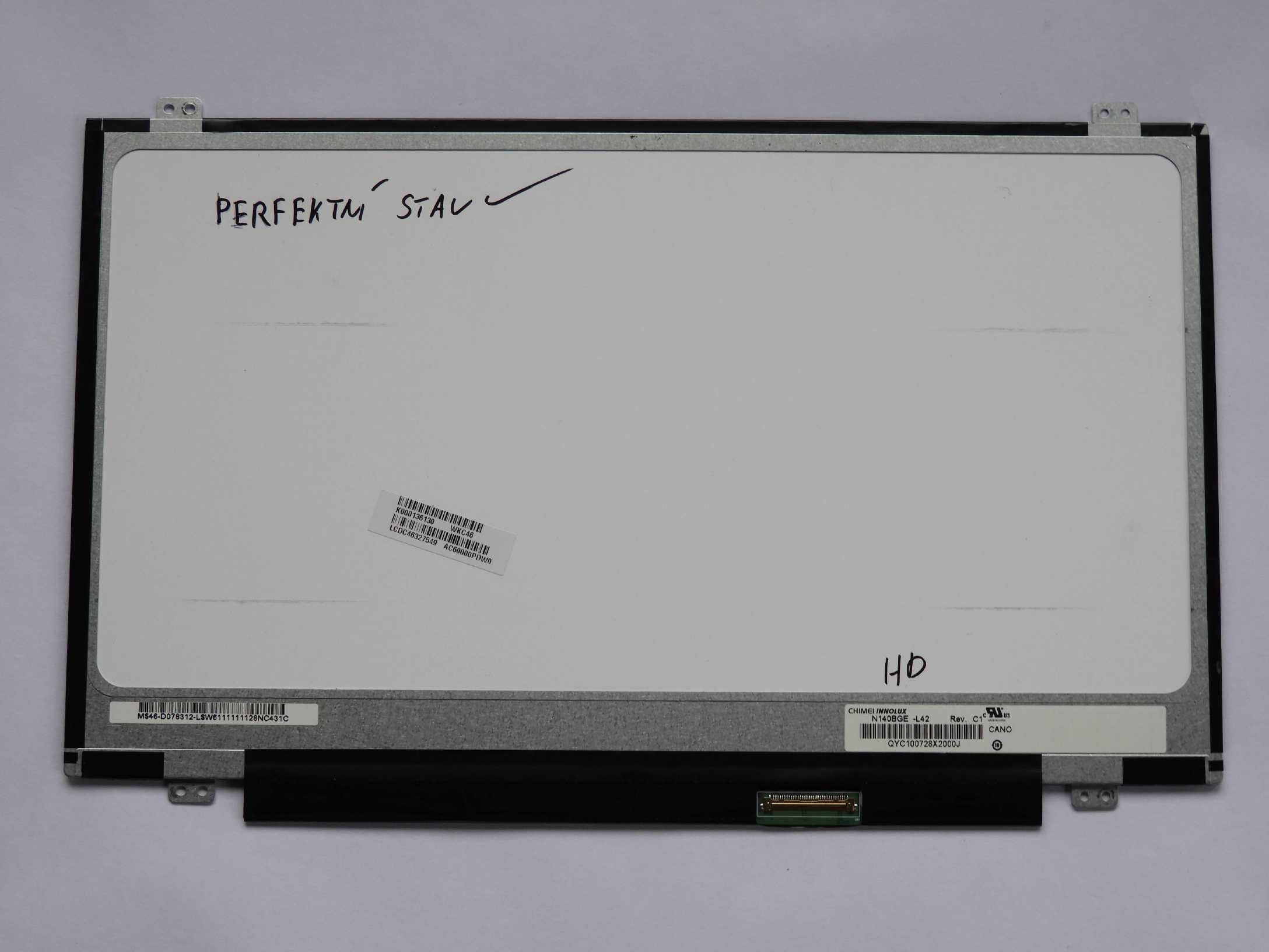14" Lcd panel displej display 1366X768 HD 40pin slim