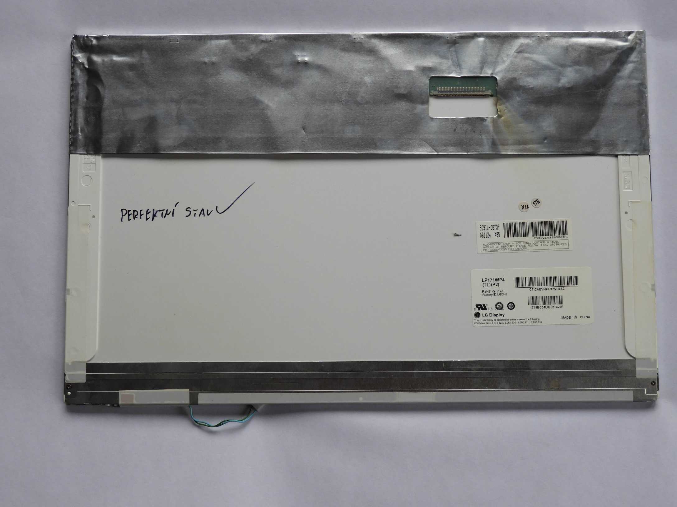 LCD Panel Displej 17" 17,1" CCFL 1440x900 30PIN