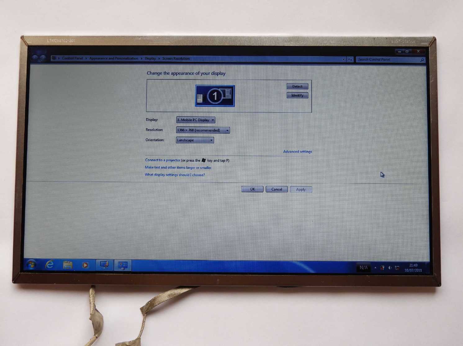 12.5" LCD Panel Displej Samsung LTN125AT02