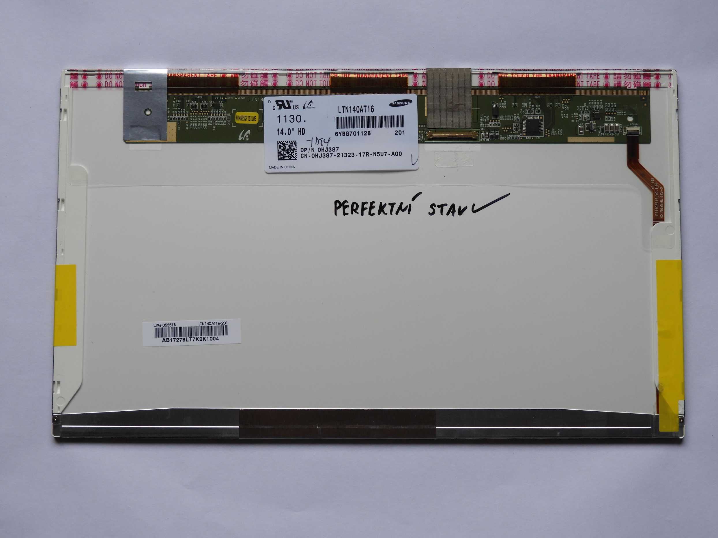 14" 14.0" LED LCD panel displej Samsung LTN140AT16