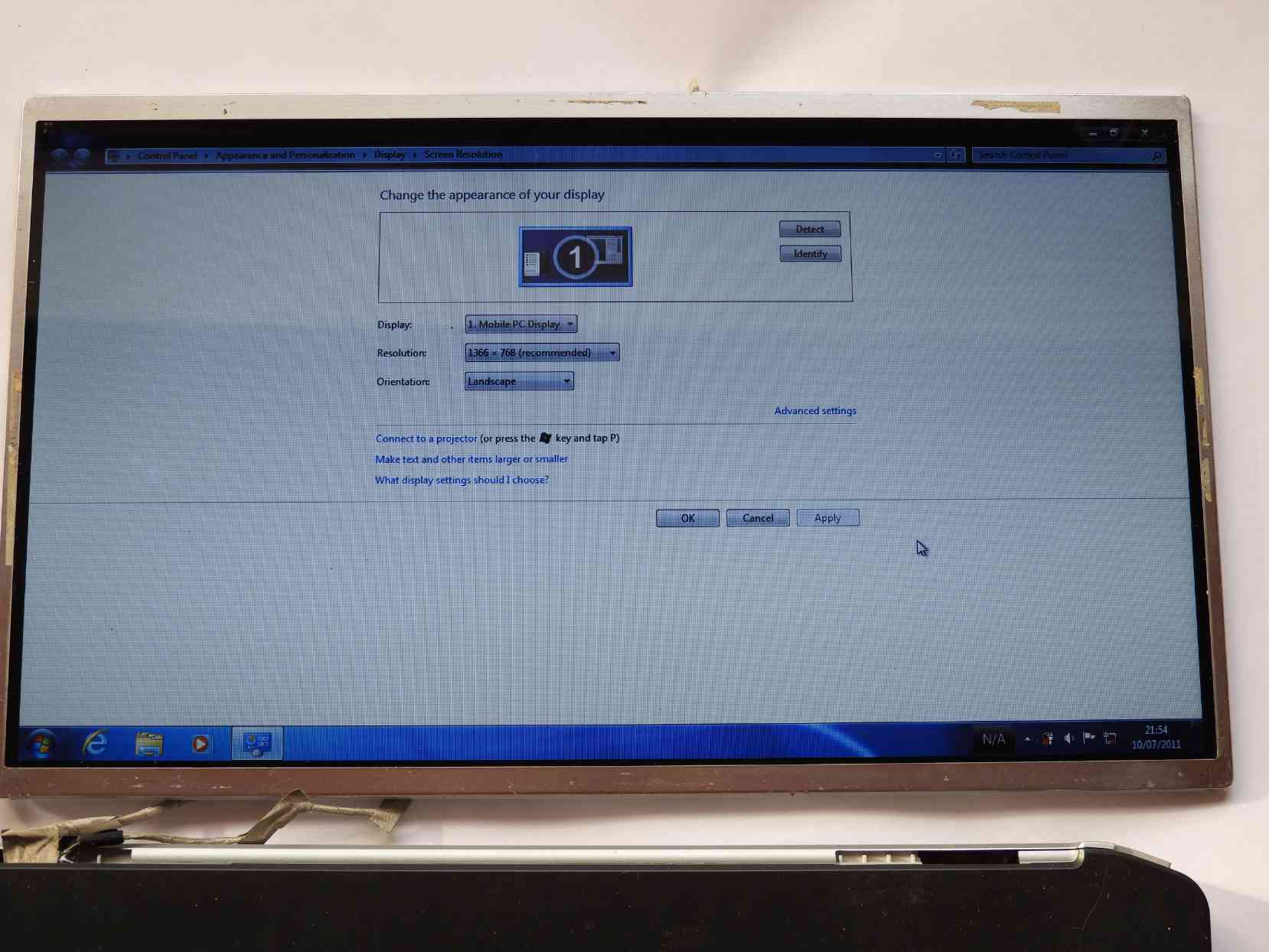 13.3" LCD panel displej 1366X768 HD 40pin LED