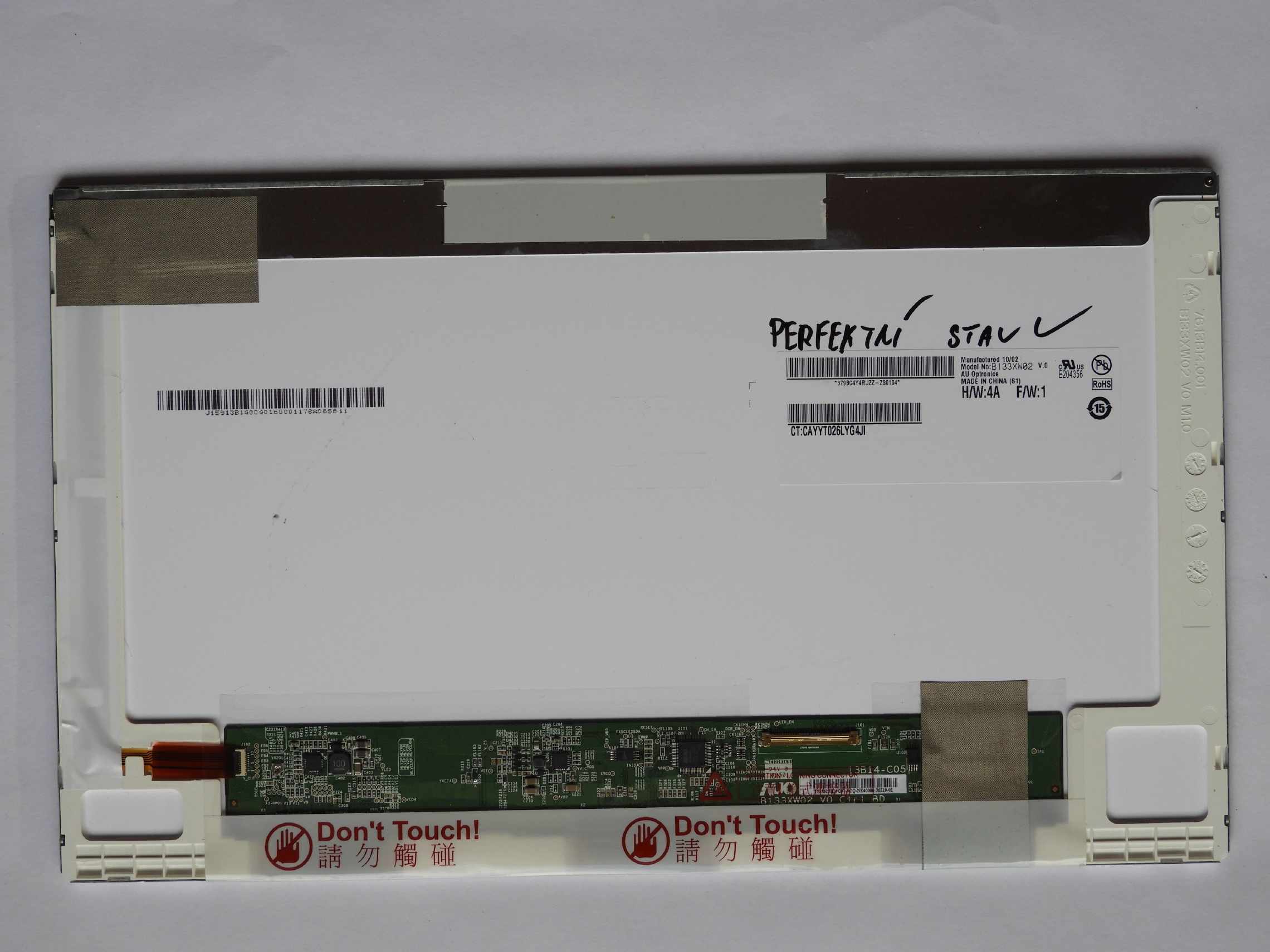 13.3" LCD panel displej AU Optronics B133XW02 V.0