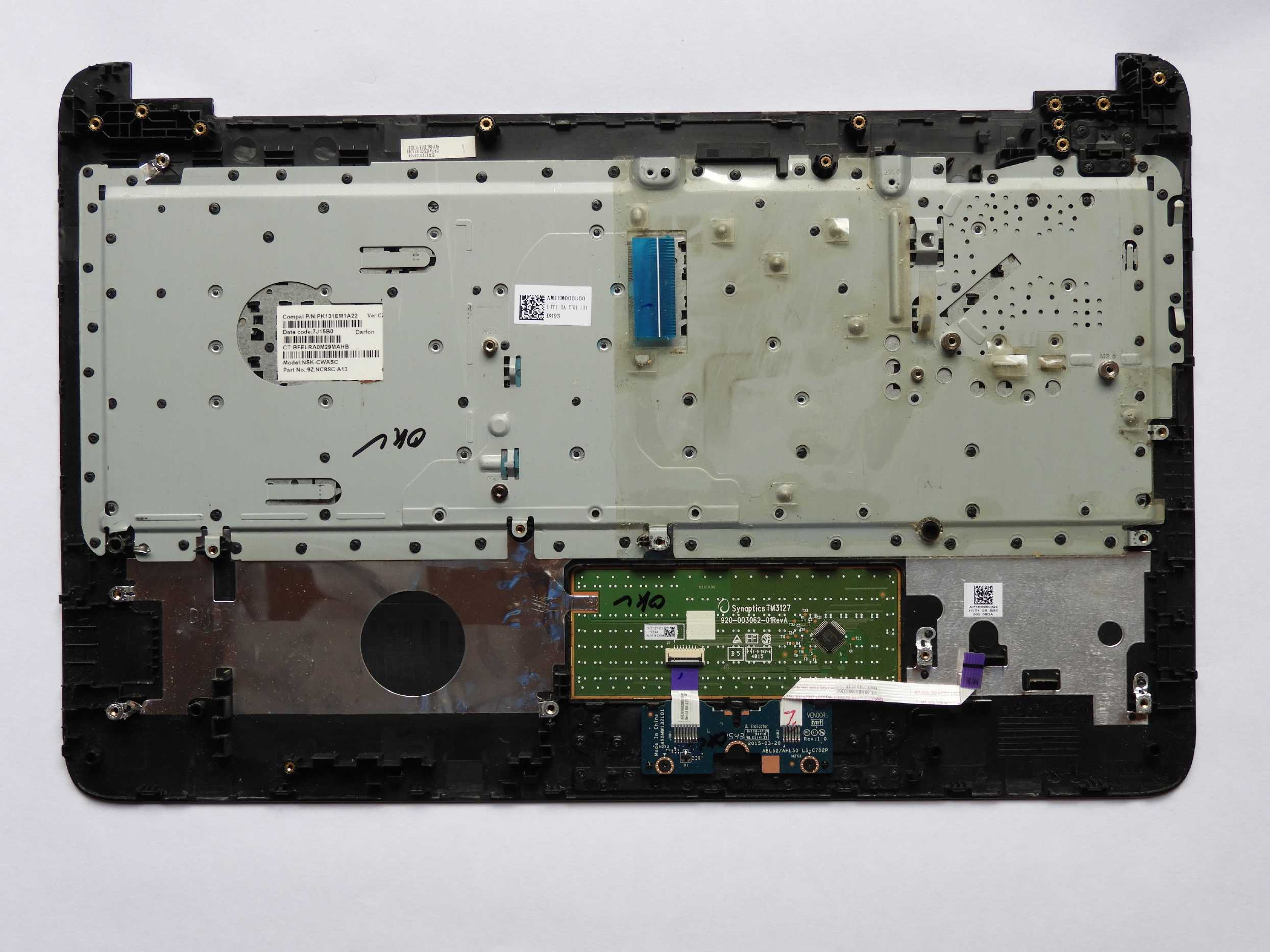 Kryt šasi Palmrest Touchpad Klávesnice HP 250 255 256 G4 G5