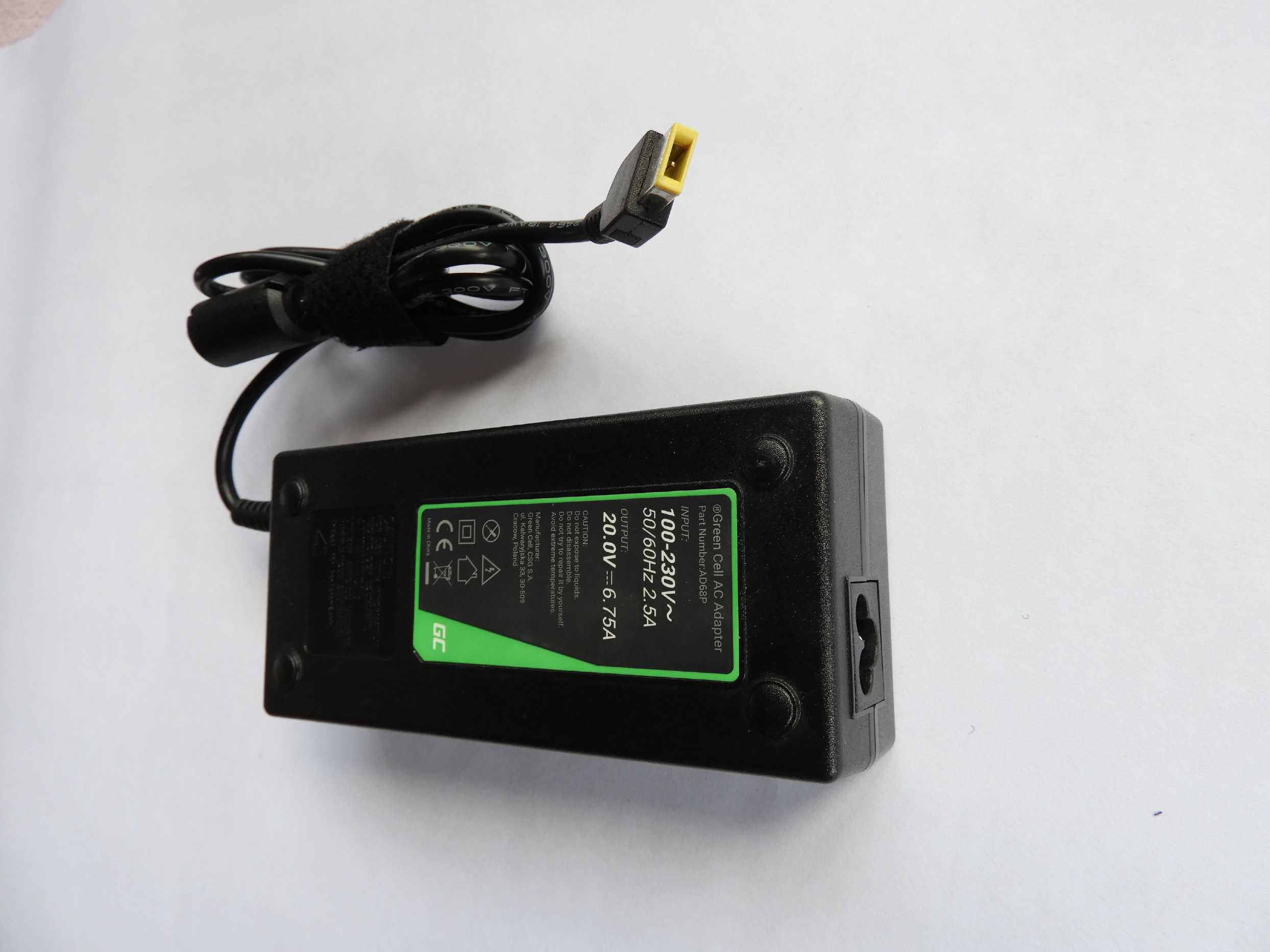 135W 20V 6.75A Napájecí adaptér Zdroj Lenovo AD68AP