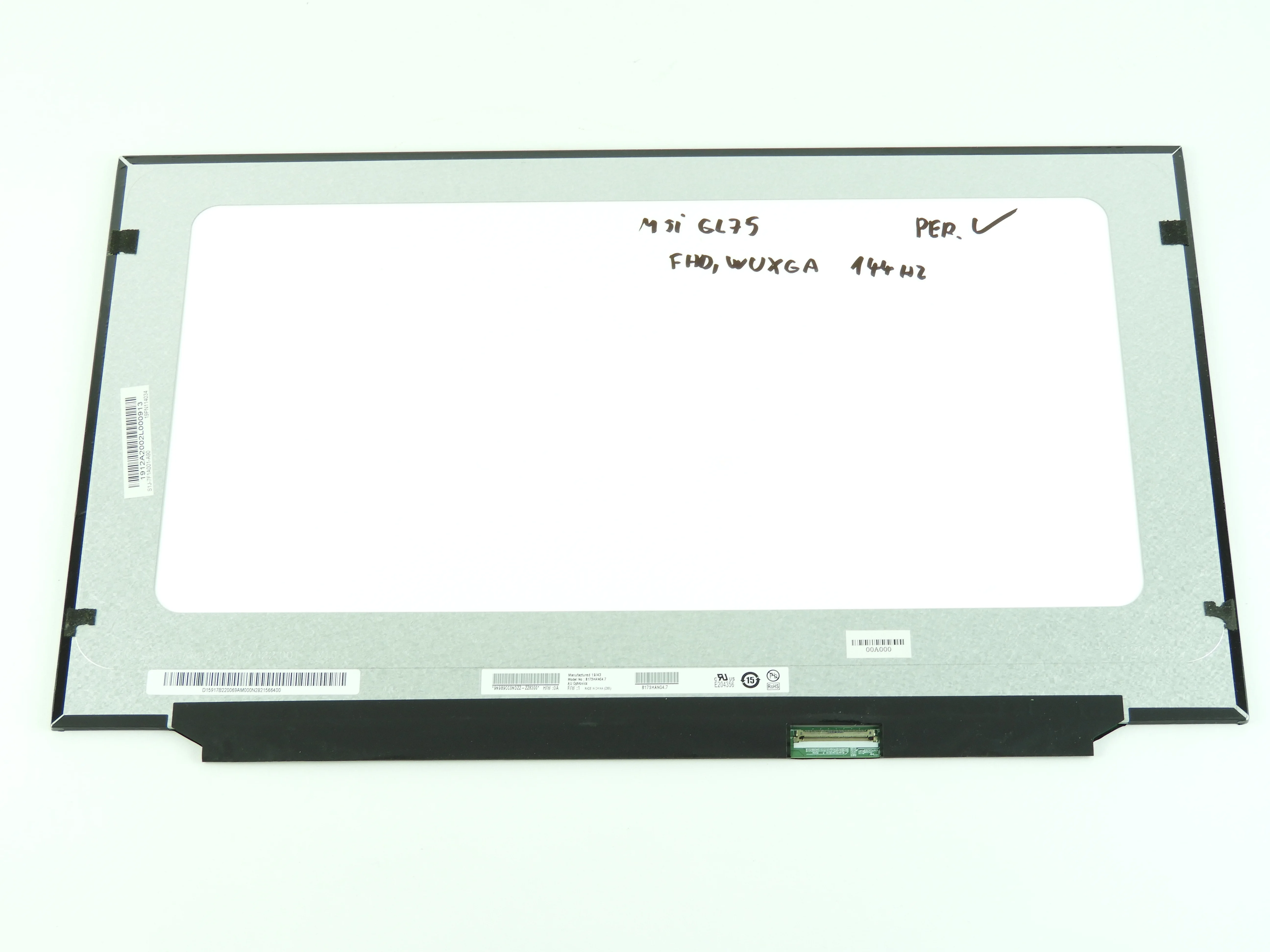 17.3" Lcd panel displej 1920x1080 WUXGA IPS AU Optronics B173HAN04.7