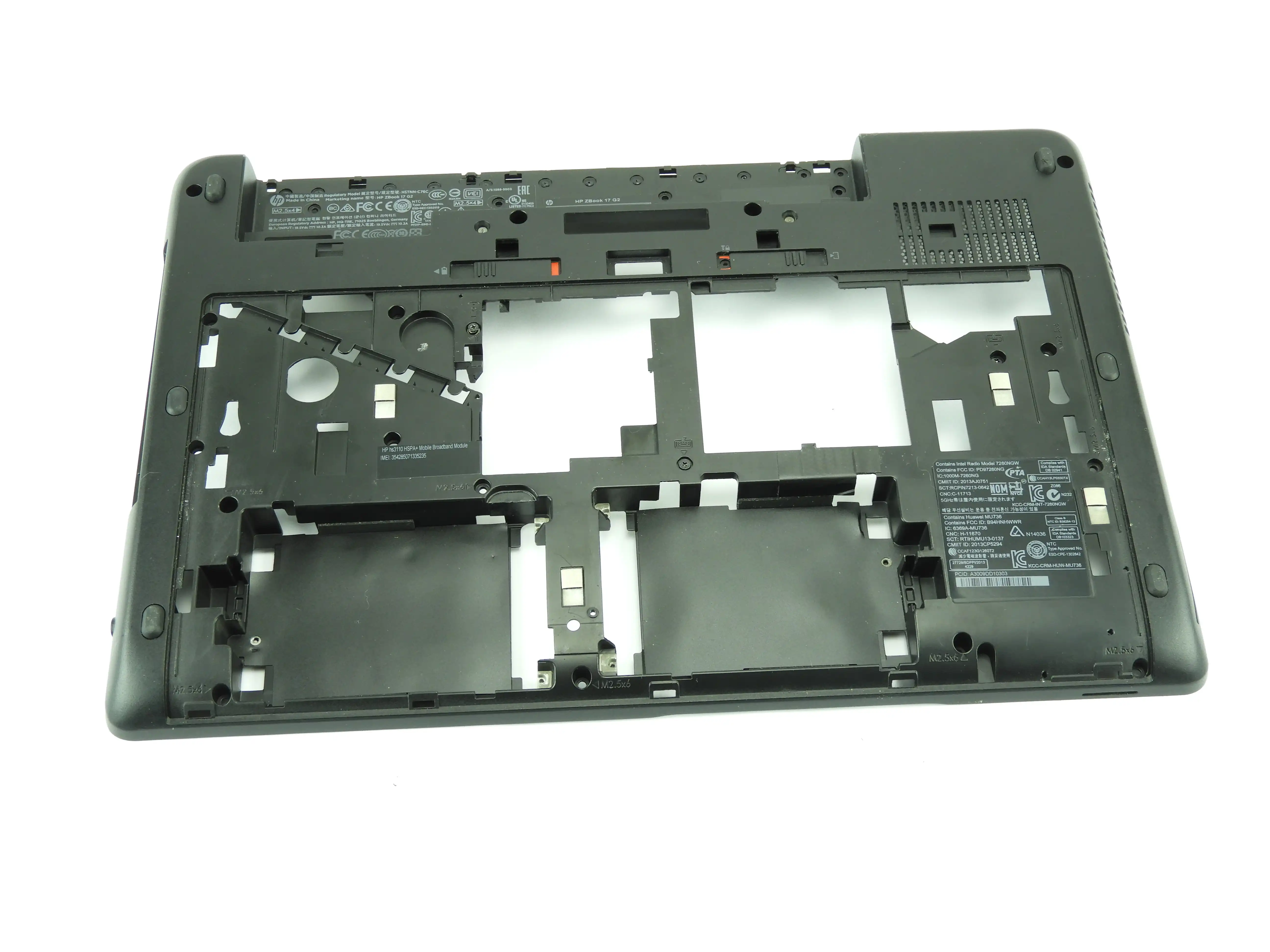 Spodní kryt šasi Vana Hp Zbook 17 G2, 17 G1