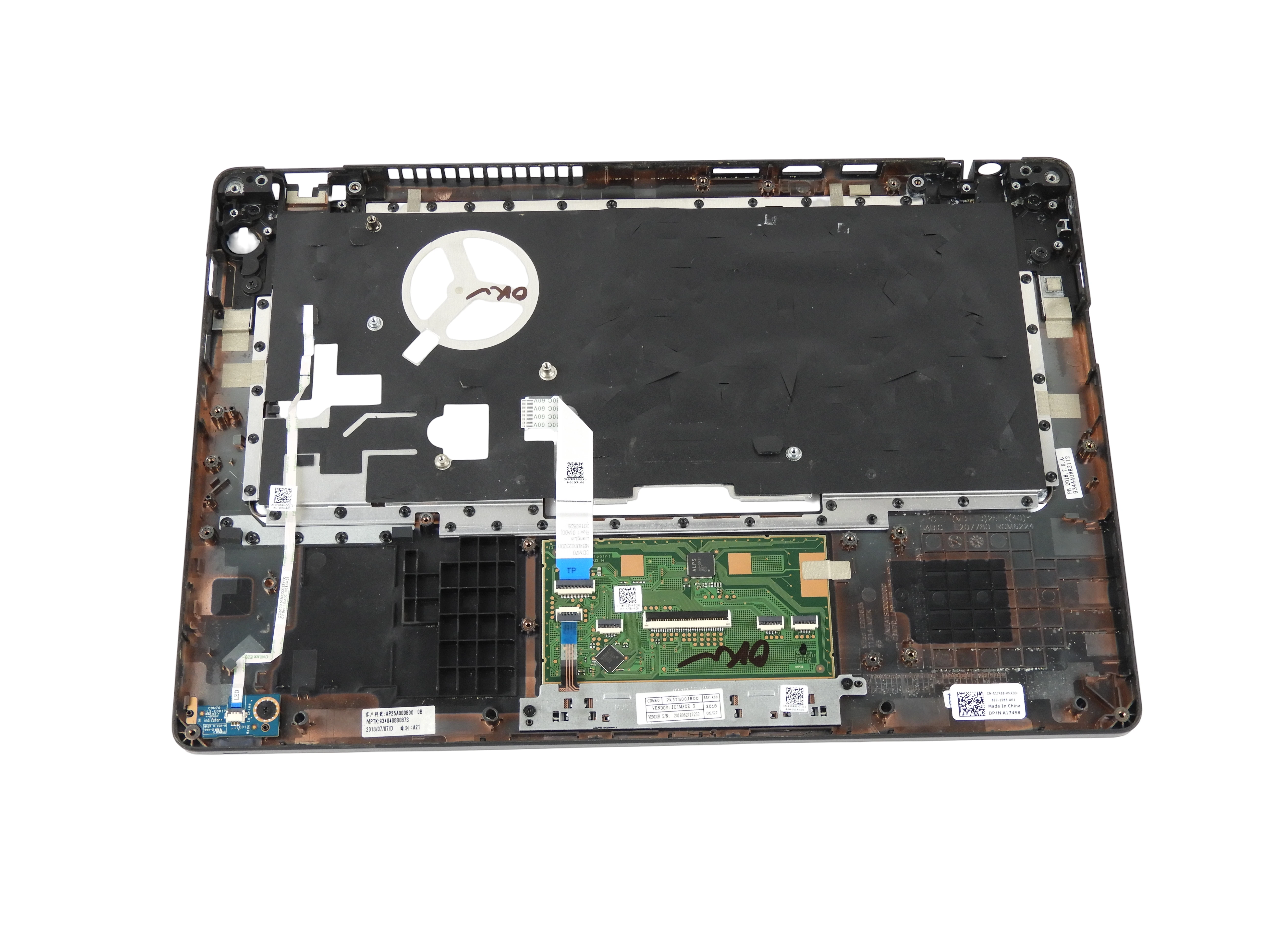 Horní kryt šasi Palmrest Touchpad Dell Latitude 5490