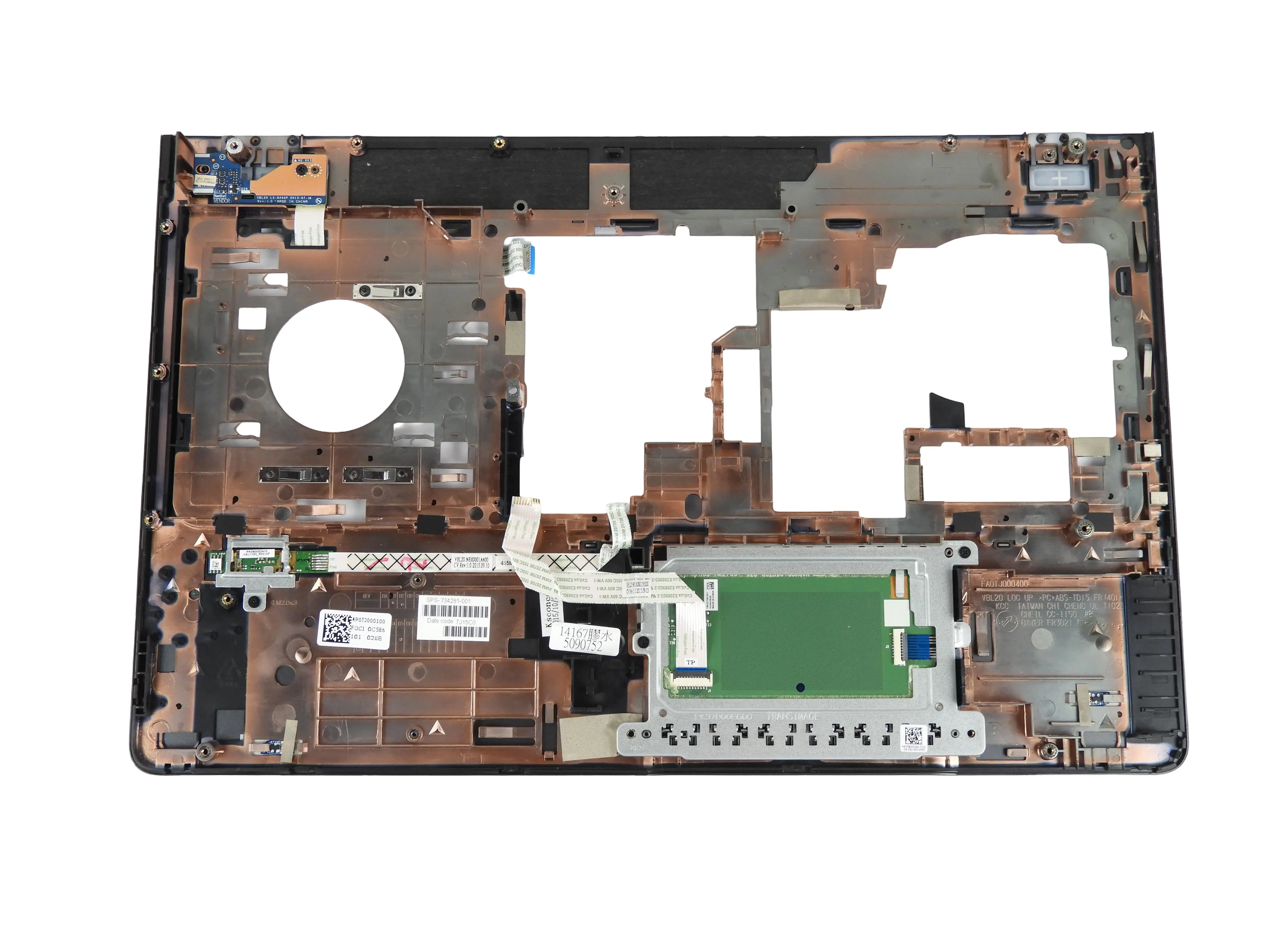 Horní kryt šasi Palmrest Touchpad HP Zbook 15 G1 G2