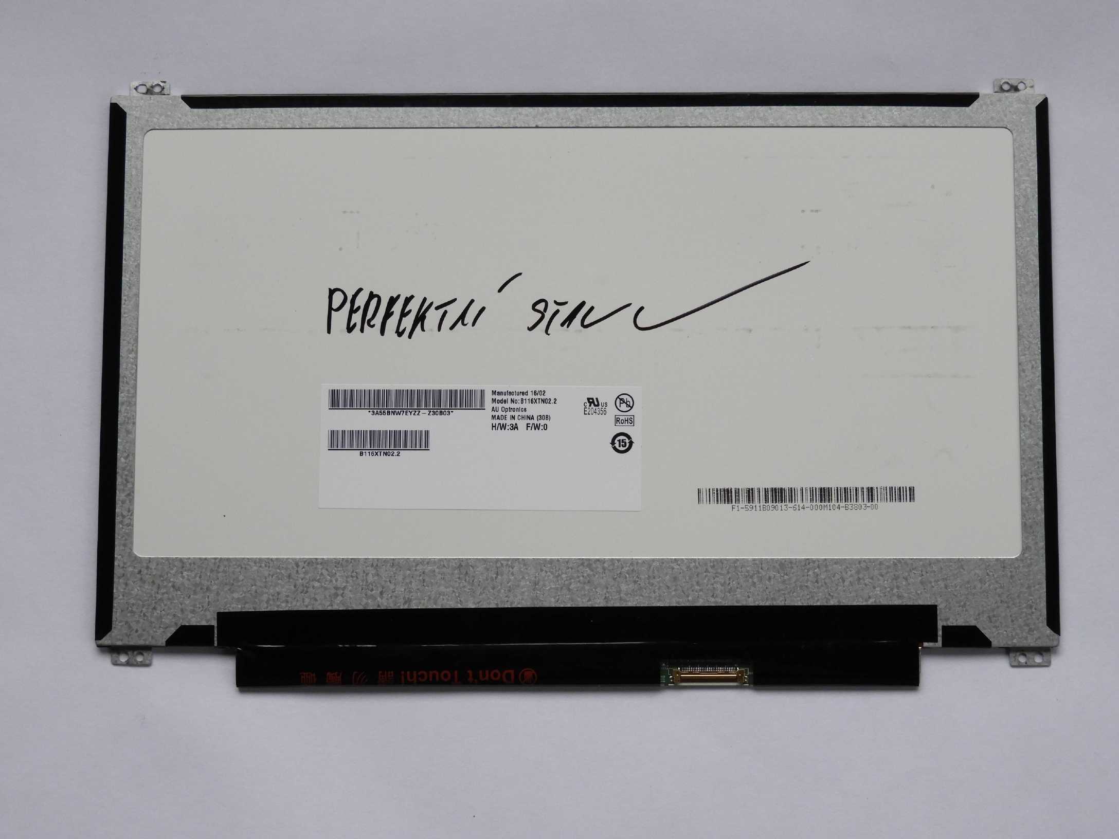 11.6" LCD Panel Displej 1366x768 30pin eDP slim