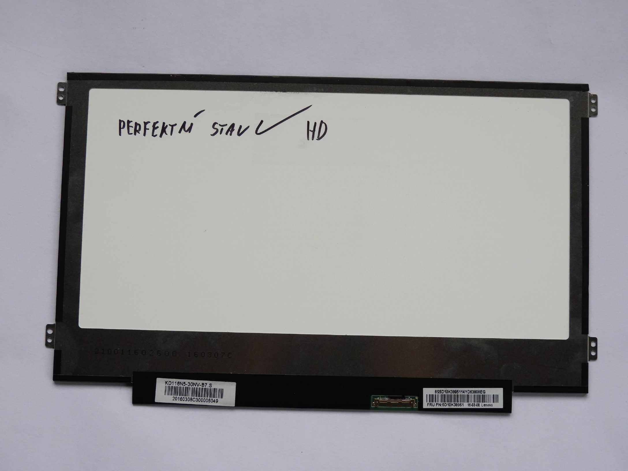 11.6" LCD Panel Displej 1366x768 30pin eDP slim
