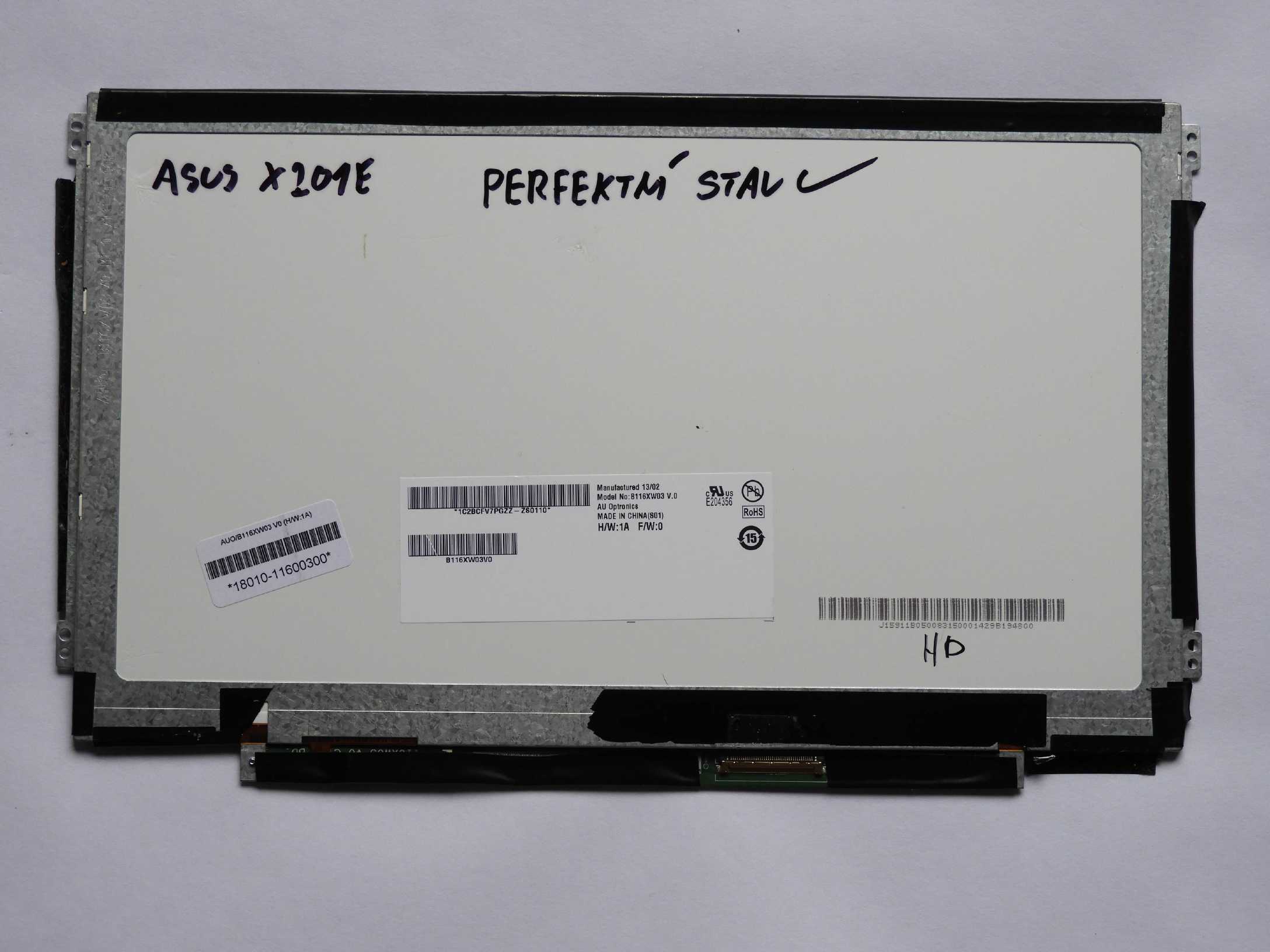 11.6" LCD Panel Displej 1366x768 HD 40pin LED slim
