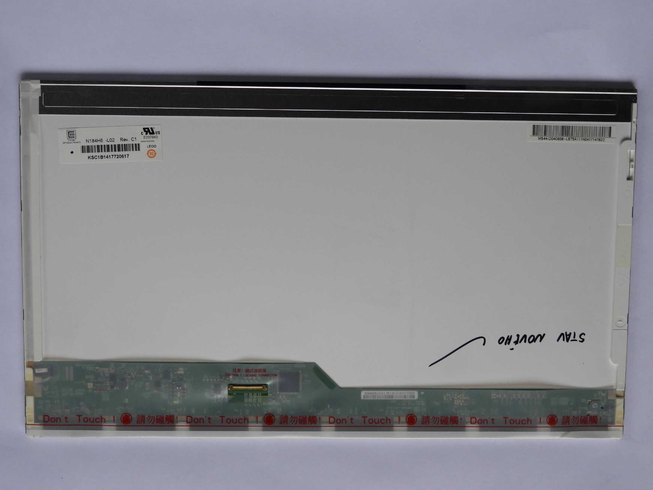 18,4" 18.4" LCD Panel Displej N184H6-L02 REV.C1 1920x1080 WUXGA Full HD LED 40pin