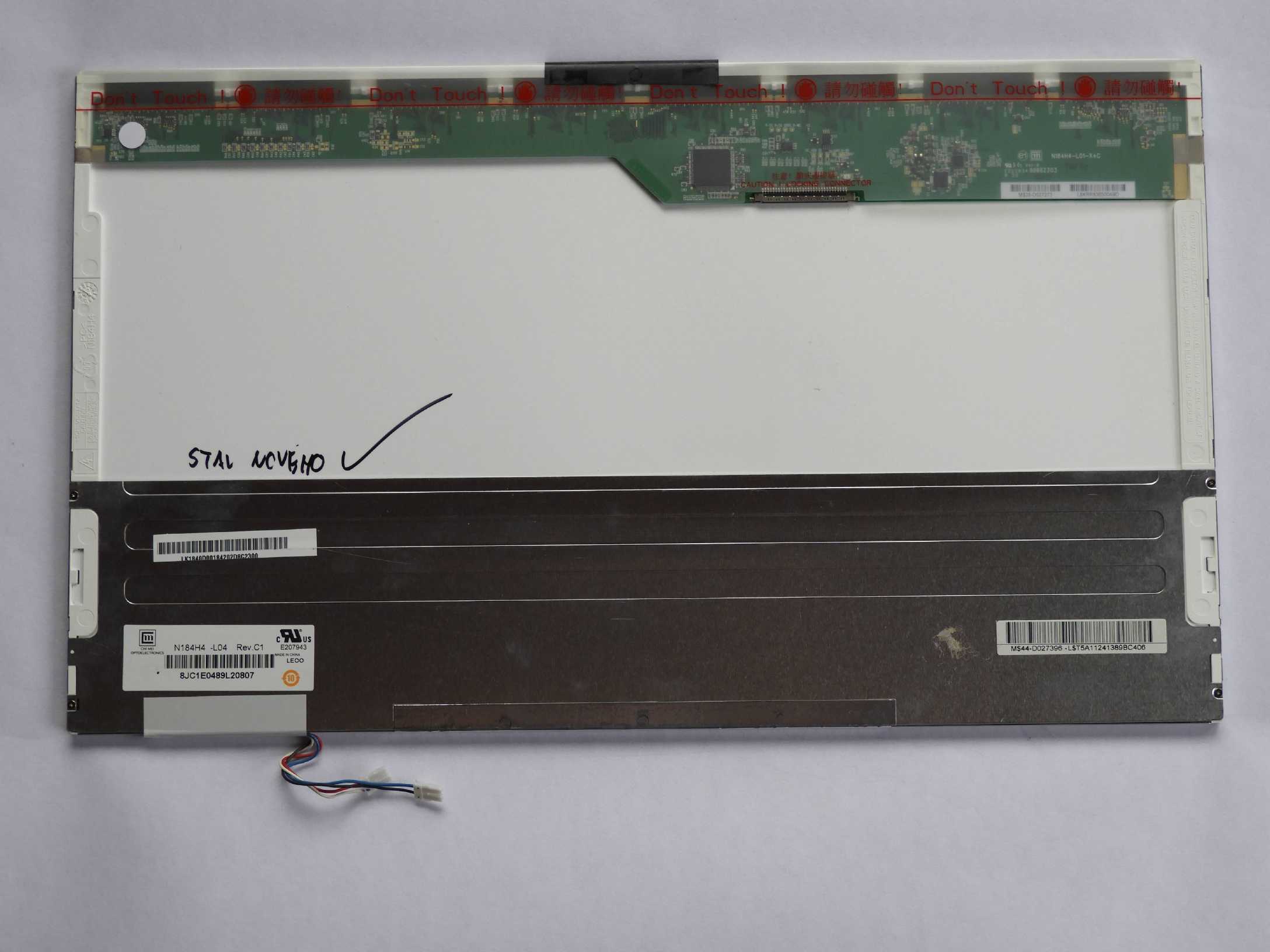 18.4" Lcd Panel Displej 1920x1080 WUXGA 2xCCFL 30pin Chi Mei N184H4-L04 Rev.C1