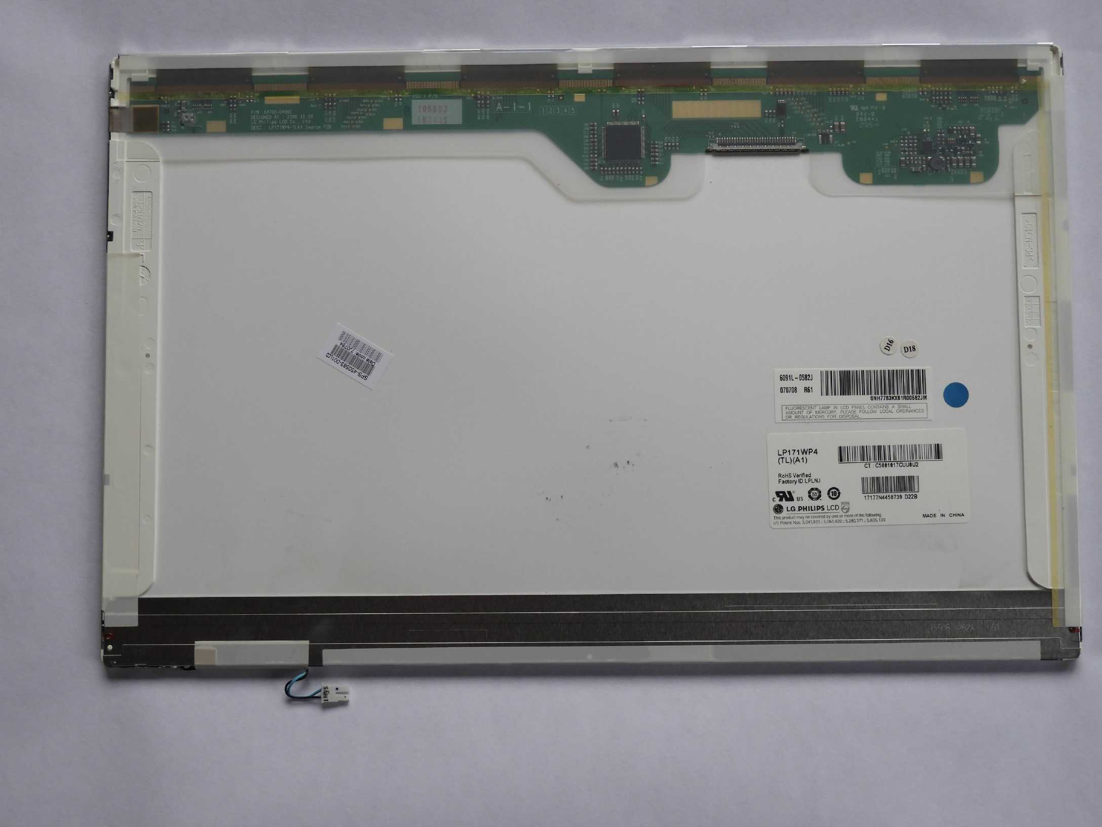 LCD Panel Displej 17" 17,1" CCFL 1440x900 30PIN