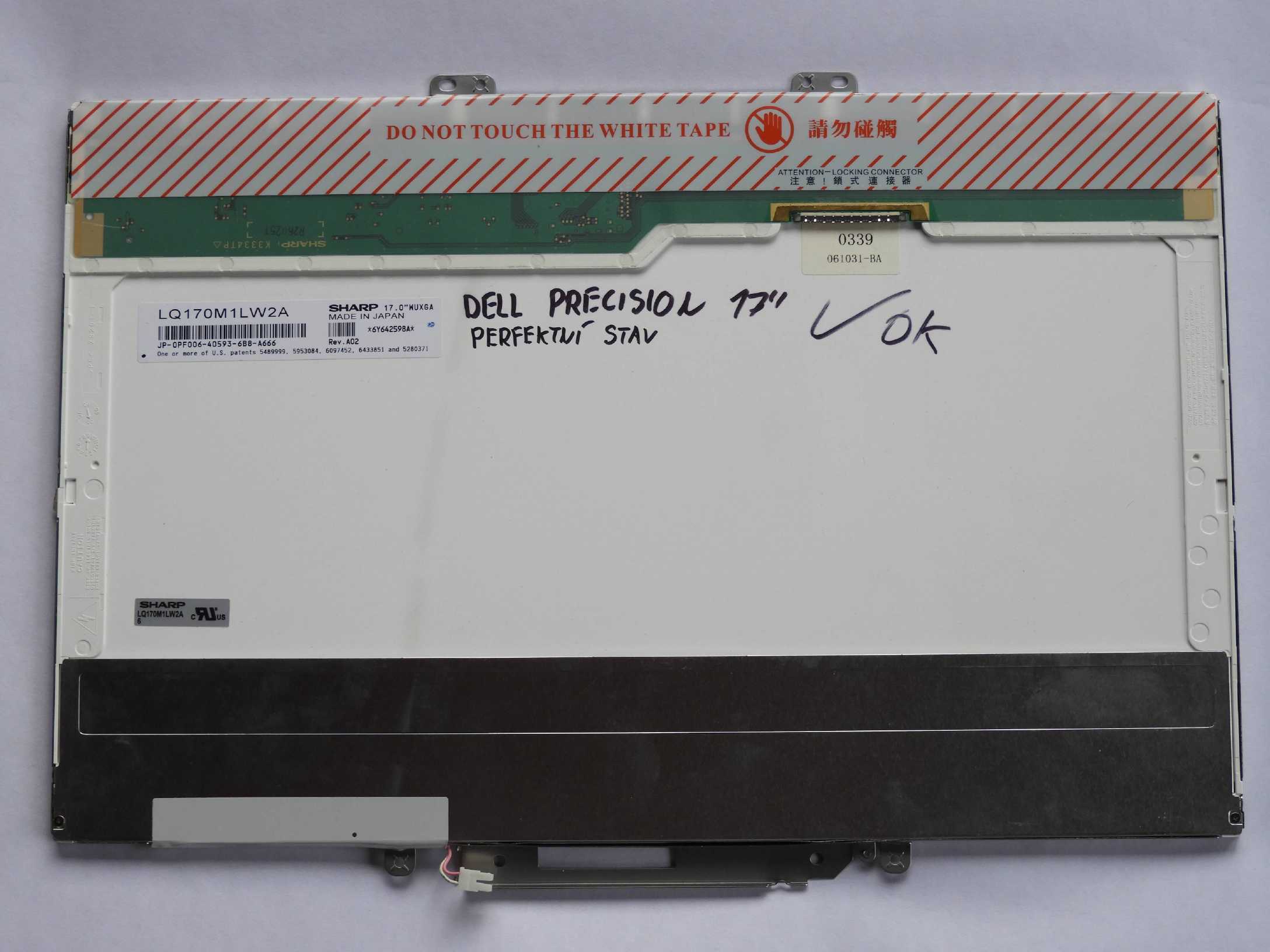 LCD Panel Displej 17" 17,1" CCFL 1920X1200 30PIN