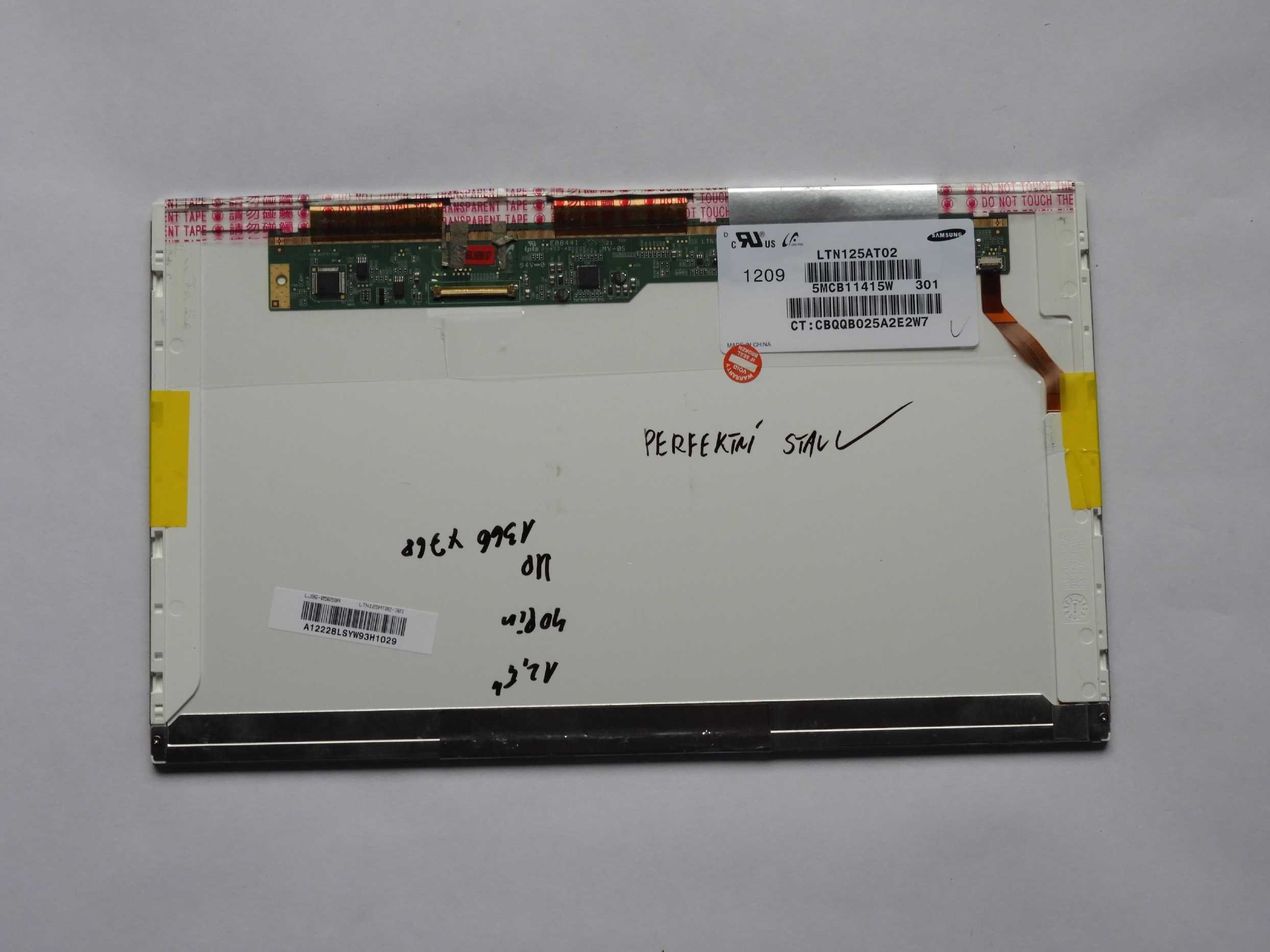 12.5" lcd Panel Displej 1366x768 40pin Samsung LTN125AT02