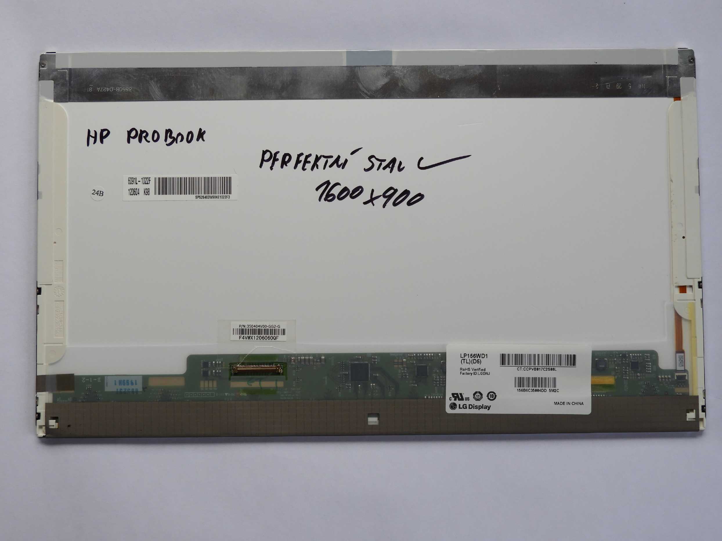 1600X900 HD+ 40pin 15,6" Lcd Panel Displej LG Display LP156WD1 (TL)(D5)
