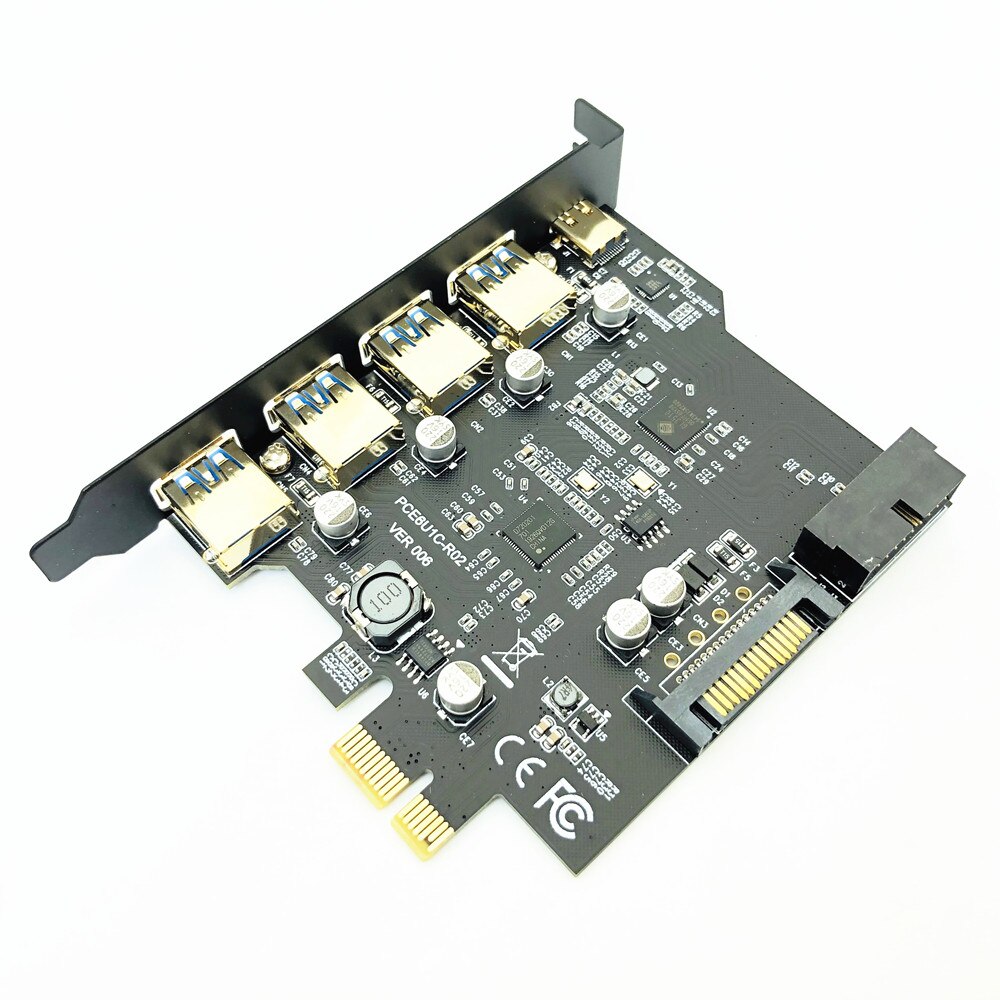 Hub Usb 3.0 PCIe karta Adaptér Pce6U1c-r02 ver 006s