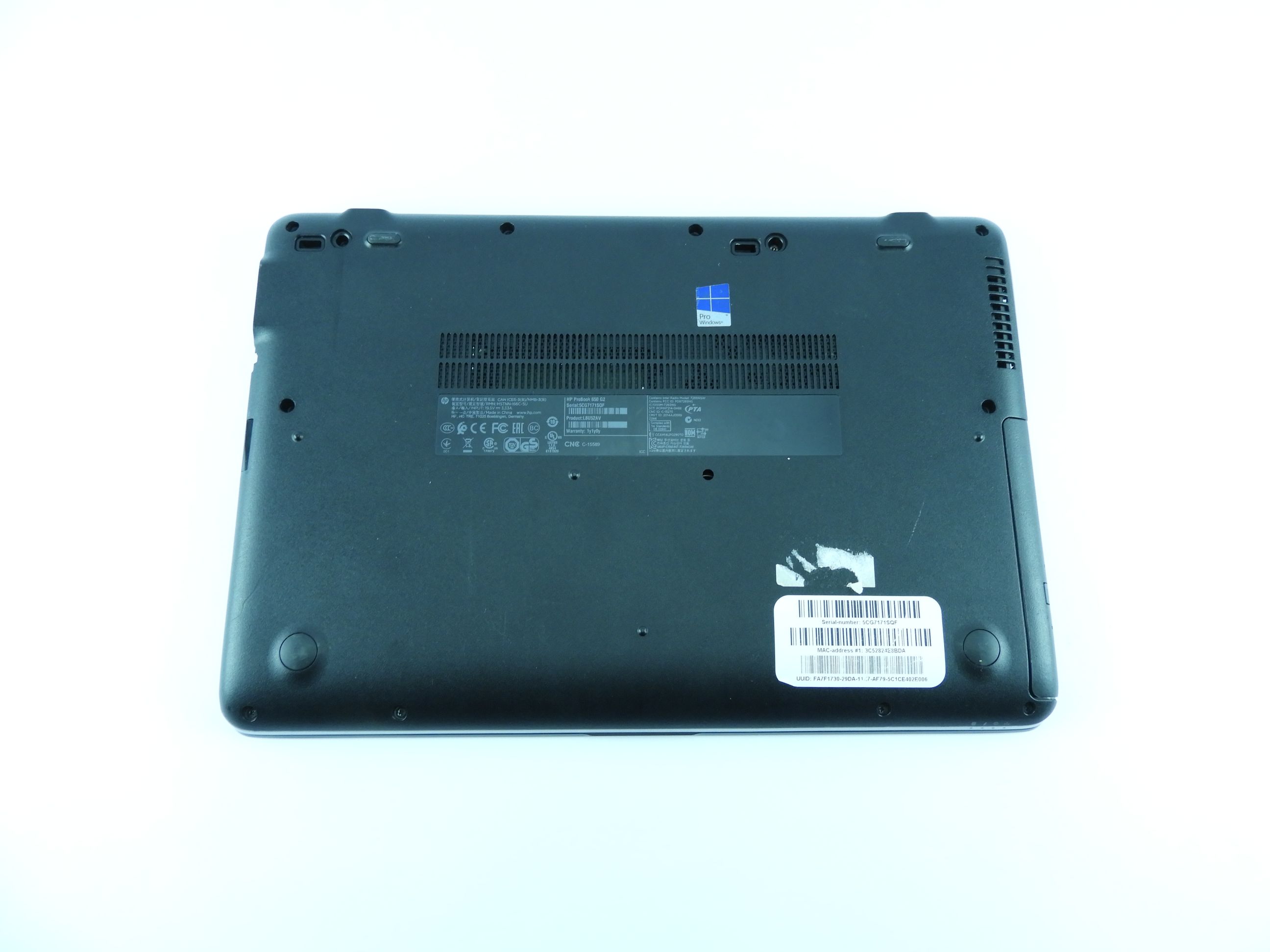 Hp Probook 650 g2 i5-6300u 15.6" 512gb ssd 8gb ram 2gb vga