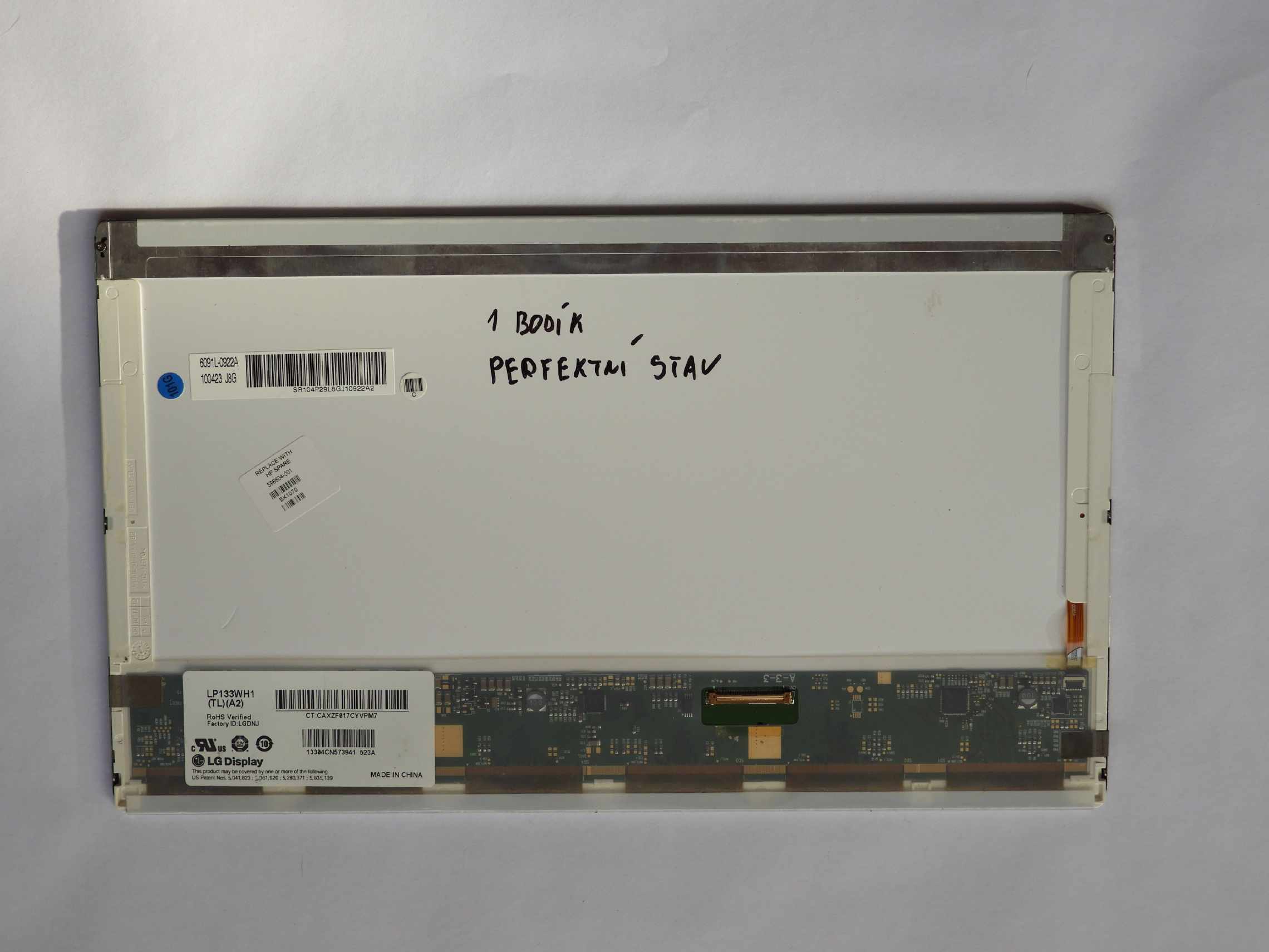 13.3" LCD panel displej 1366X768 HD 40pin LED