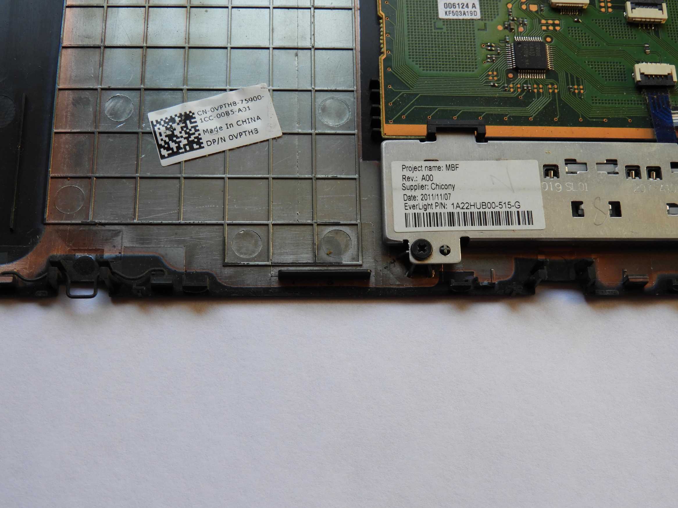 Horní kryt Palmrest Touchpad Dell Precision M4600