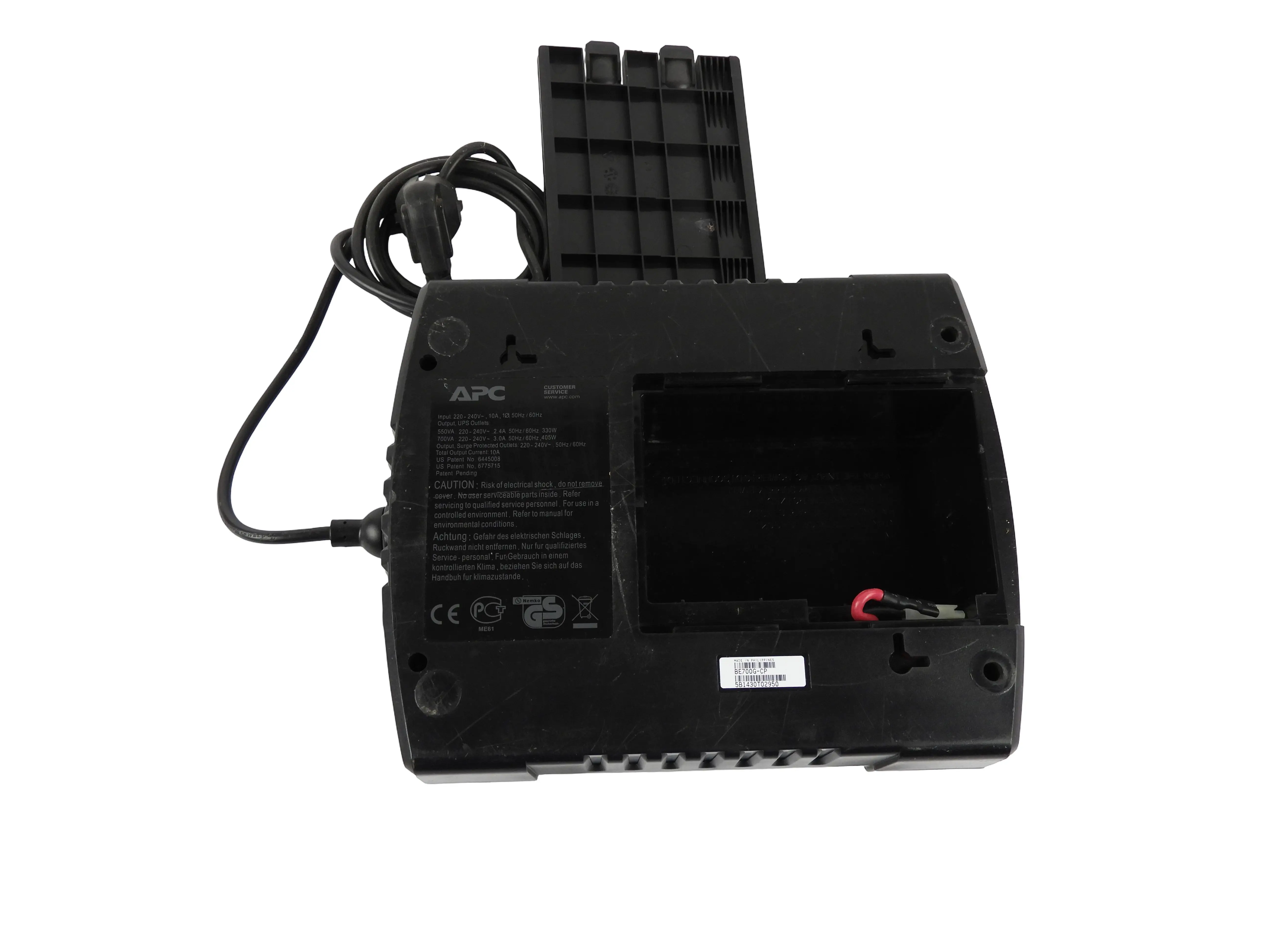 Záložní zdroj UPS APC Back-UPS ES700 (Bez baterie)